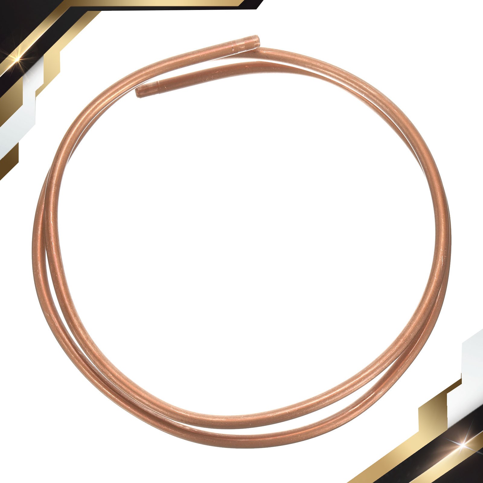 Copper Tube 3/16″ OD x 3Ft 1/64″ T Refrigeration Pipe Seamless Hollow Metal Soft