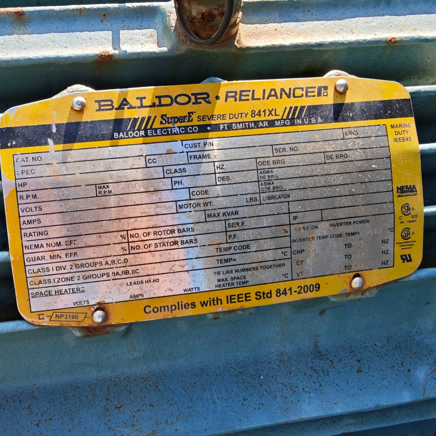 IEA Coolnig Radiator, Heat Exchanger Size 89 x 80 Industrial with Fan Motor 30HP
