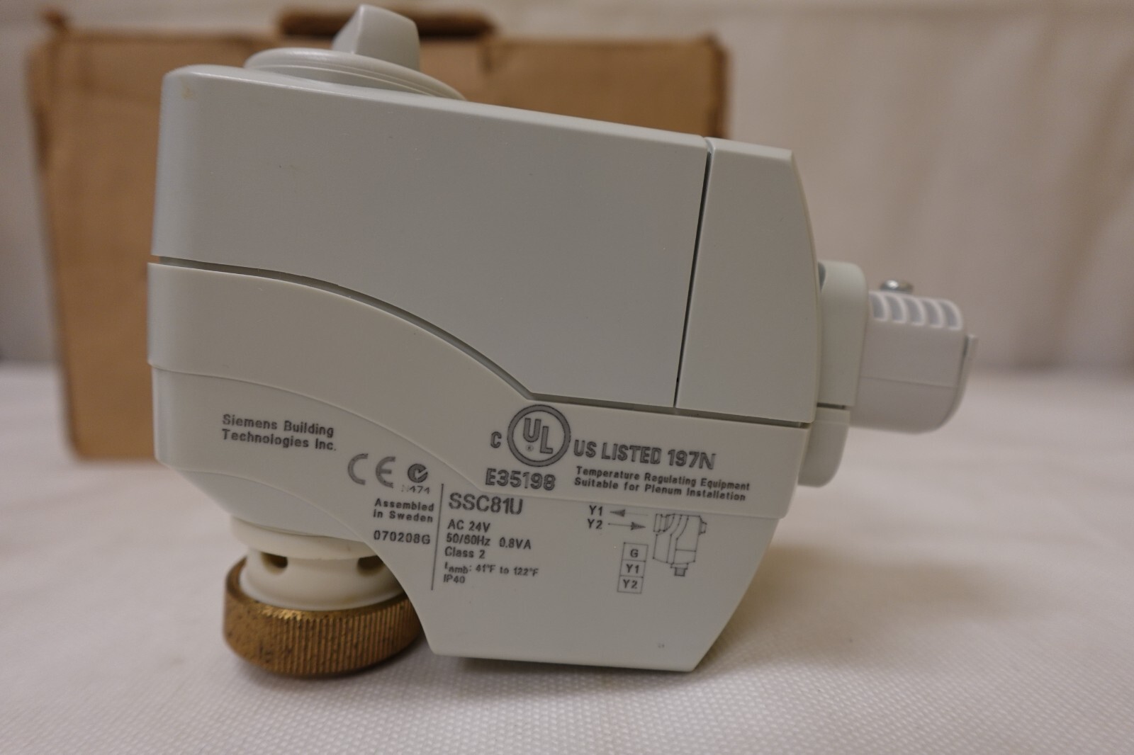 Siemens 259-02034 / 030724 VF599 Series Threaded Globe Valve – 1/2 In – 24VAC