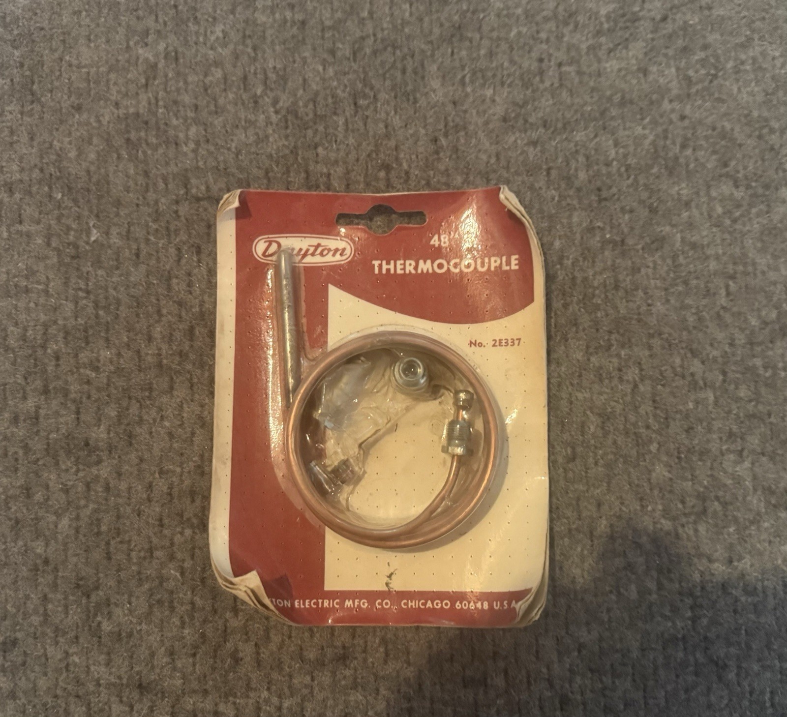 LOT Of JOHNSON/DAYTON CONTROLS REPLACEMENT THERMOCOUPLES (1) 36″(3) 48”(1) 30”