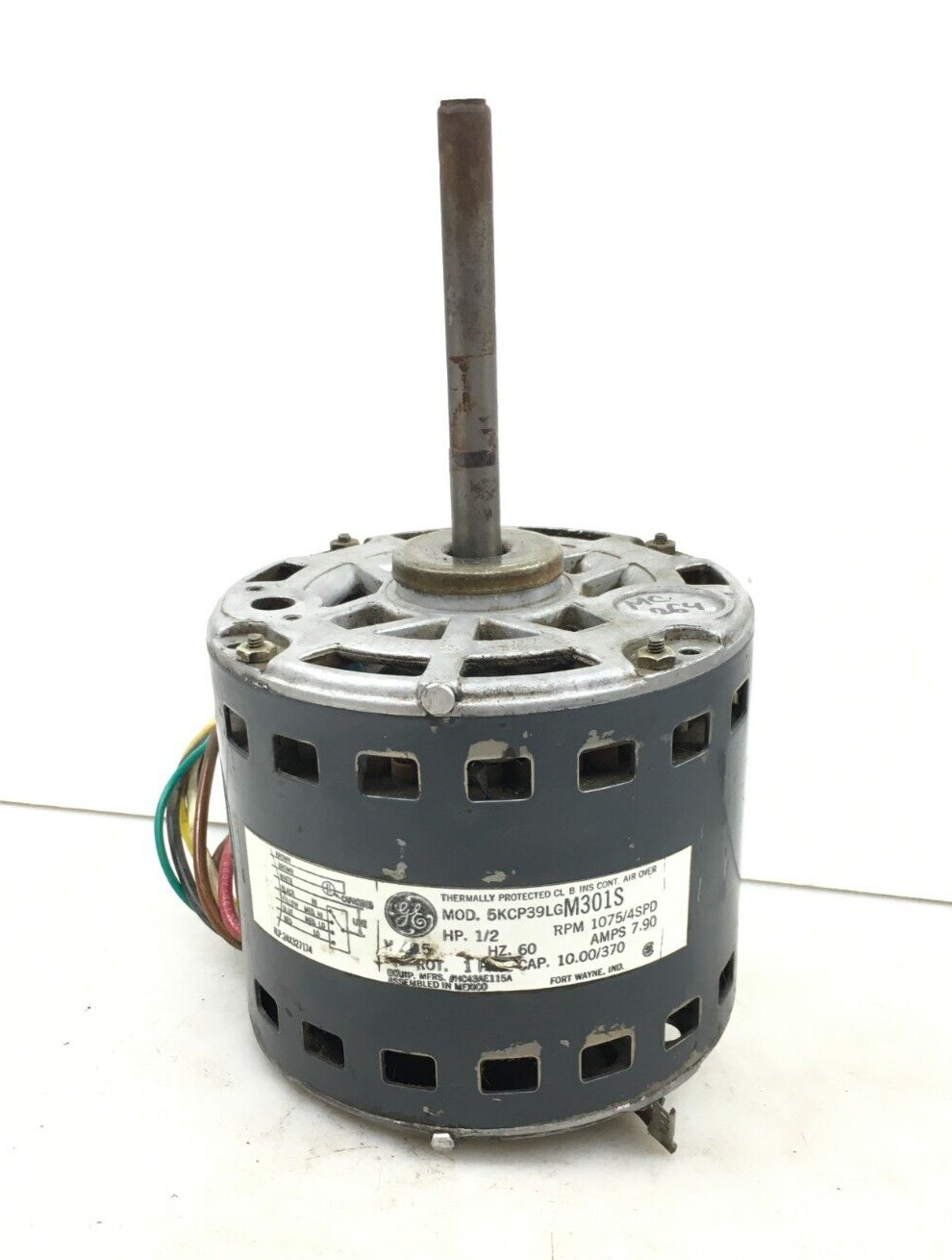 GE Motors 5KCP39LGM301S Blower Motor 1/2HP 1075RPM 4SPD HC43AE115A used #MC264