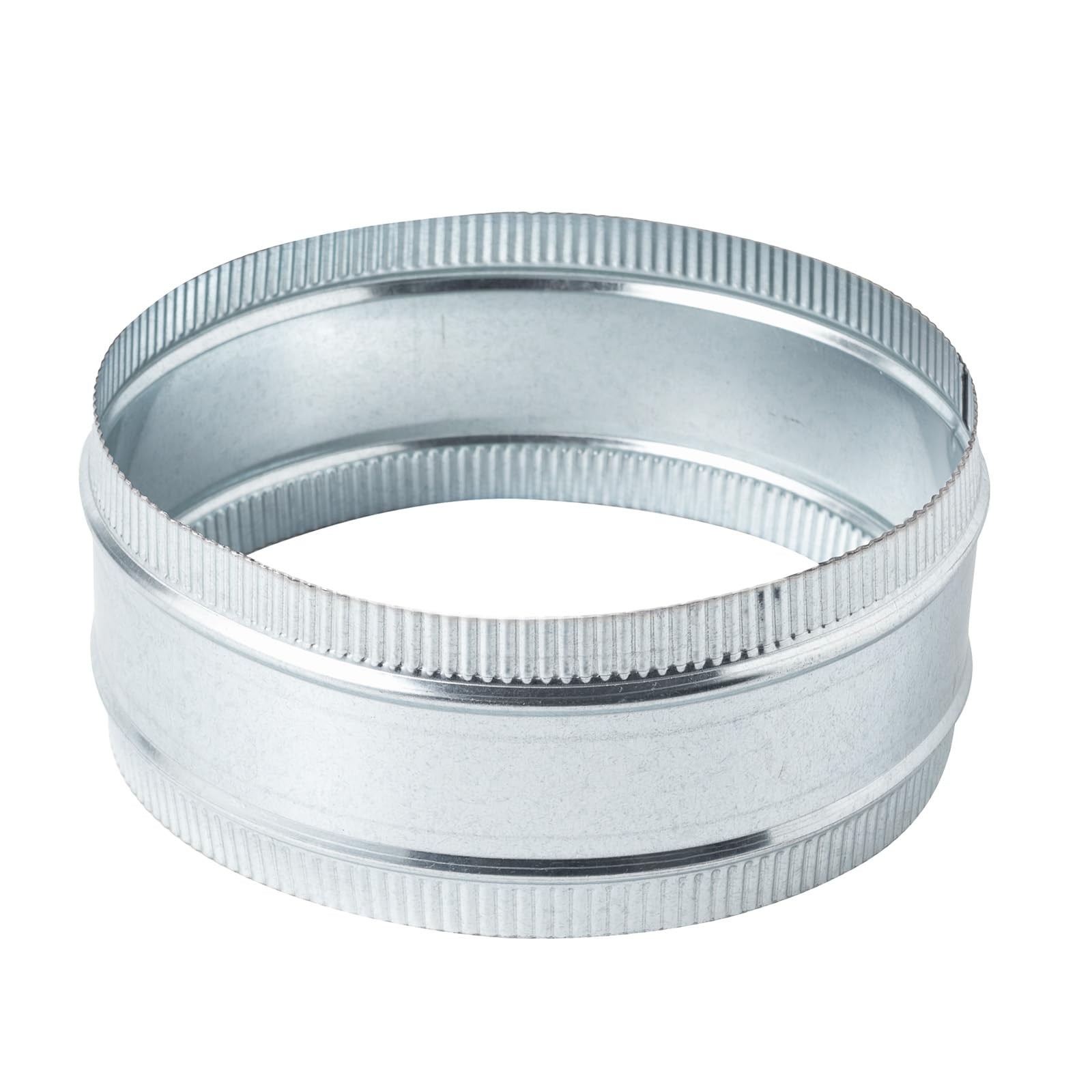 ZOWZEA 10 Inch Round Galvanized Steel Duct Connector – Metal 10 Inch, Silver