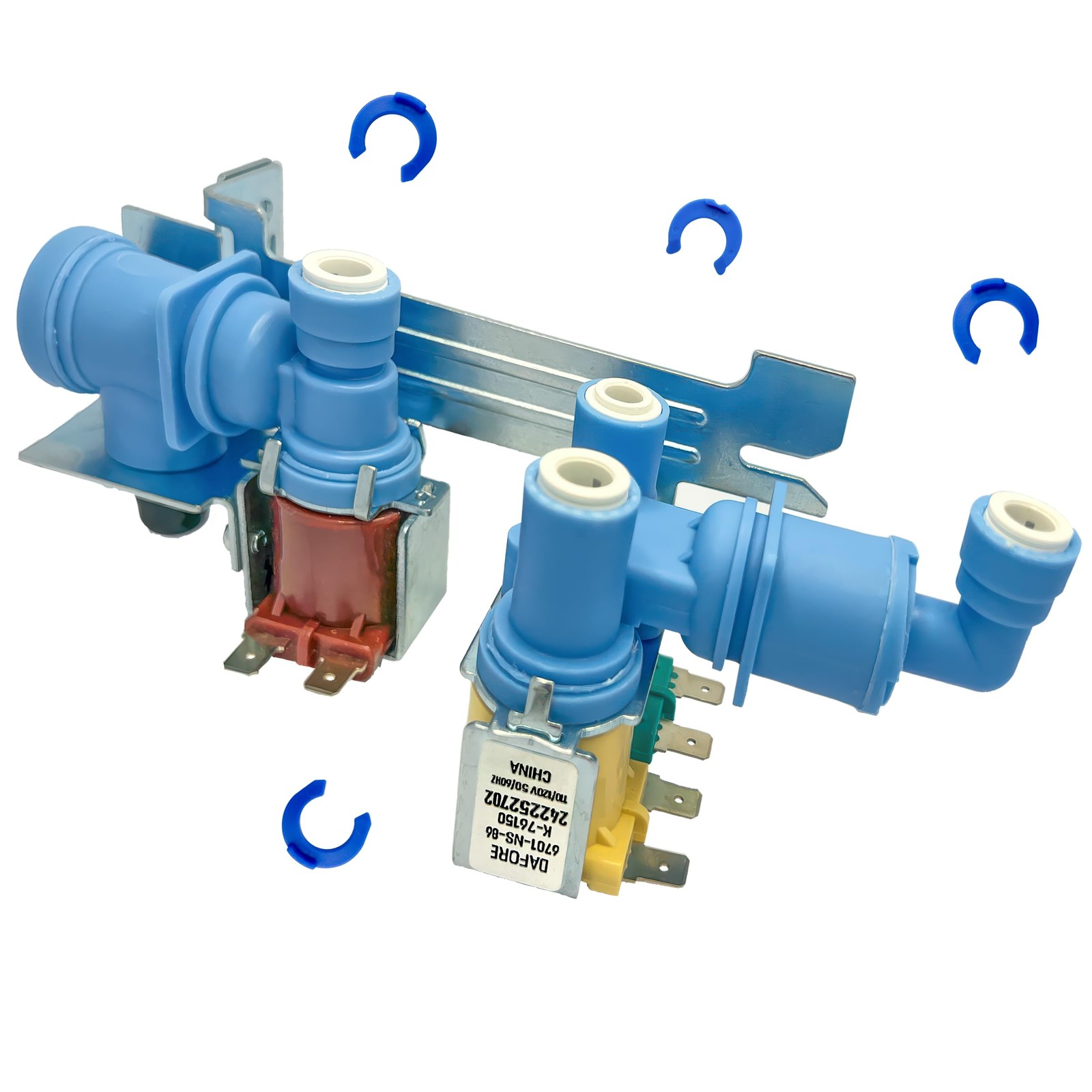 Upgraded 242252702 Refrigerator Water Inlet Valve 105.14 cubic inches, Blue