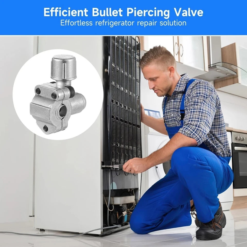 10 Pcs Bullet Piercing Valves BPV-31 Piercing Valve for Refrigerators HVAC Co…
