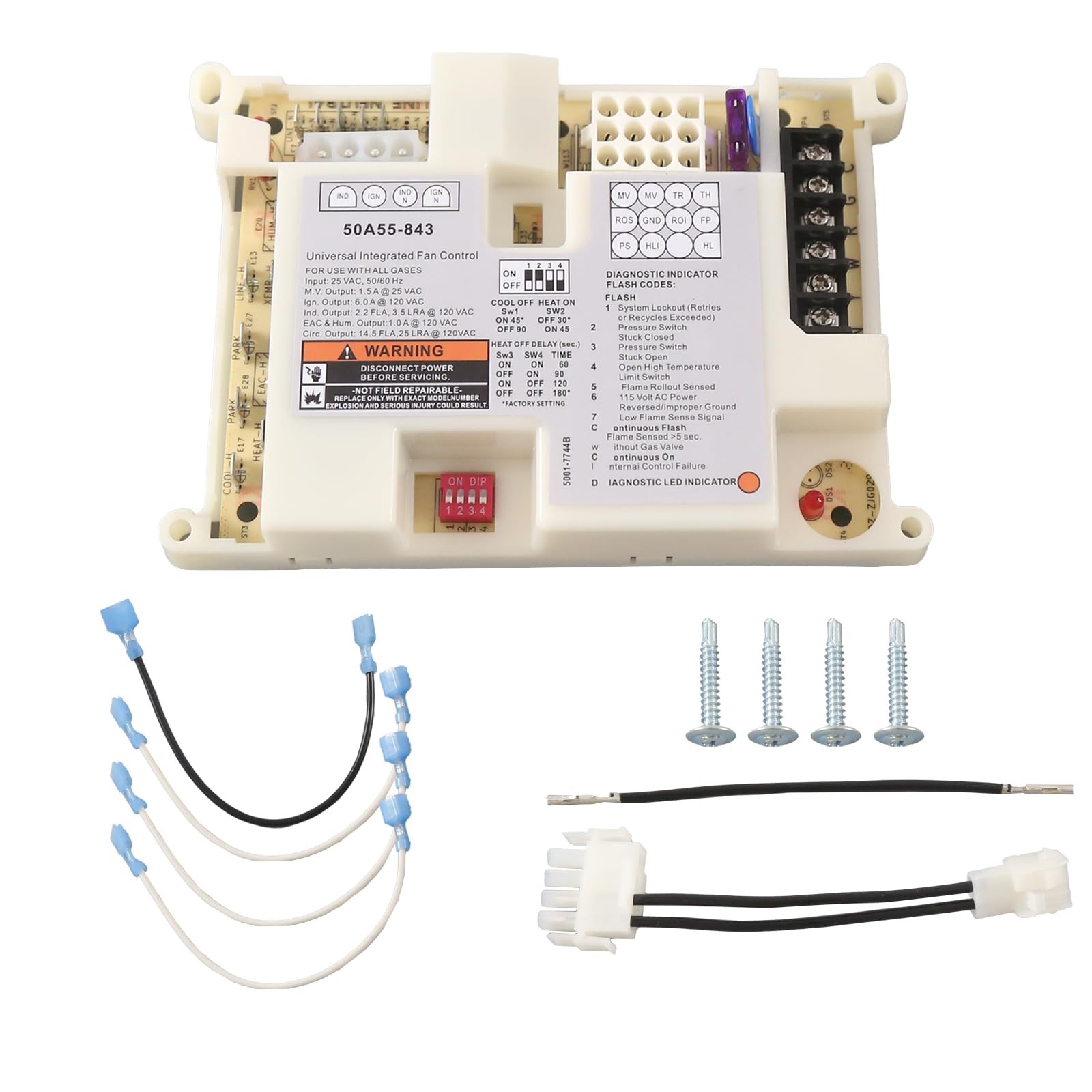 Furnace Control Board Replacement 50A55-843 for Lennox Gas Systems – Universal H