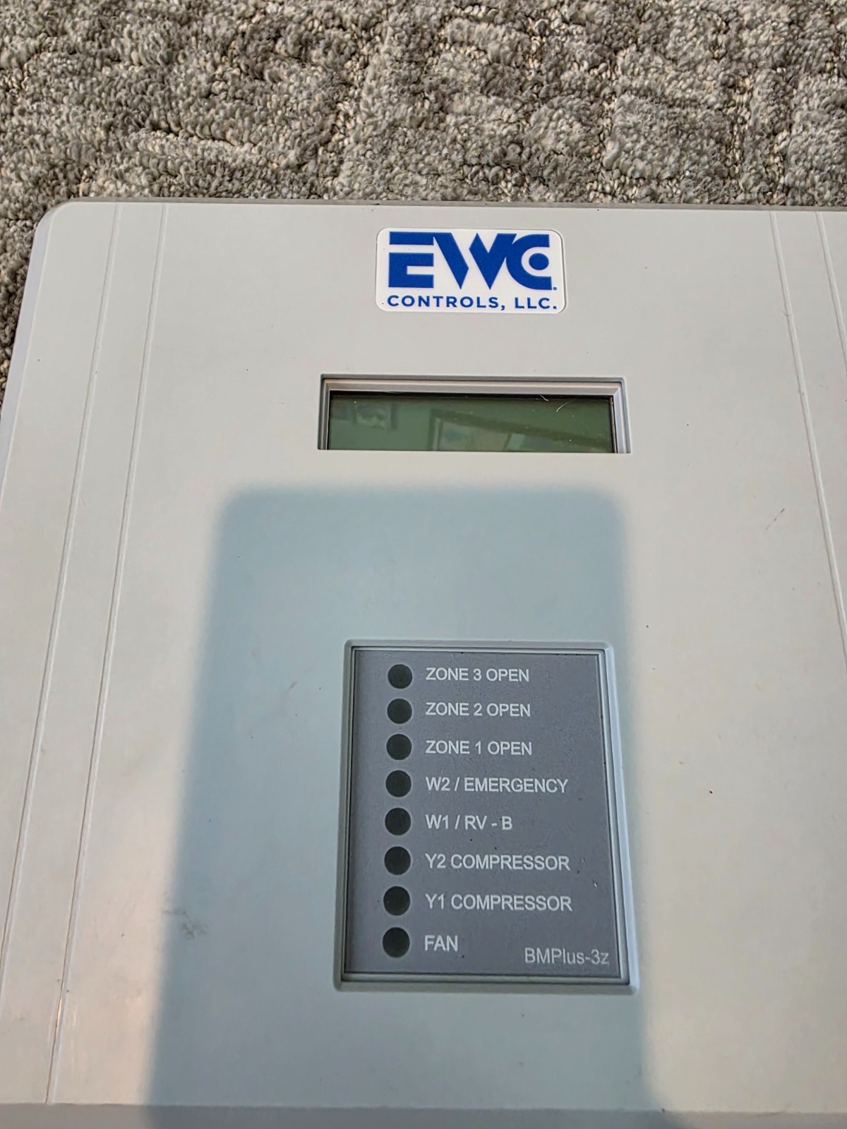 EWC 3 Zone Control Panel With Supply Air Sensor BMPLUS-3Z Nearly New HVAC Zoning