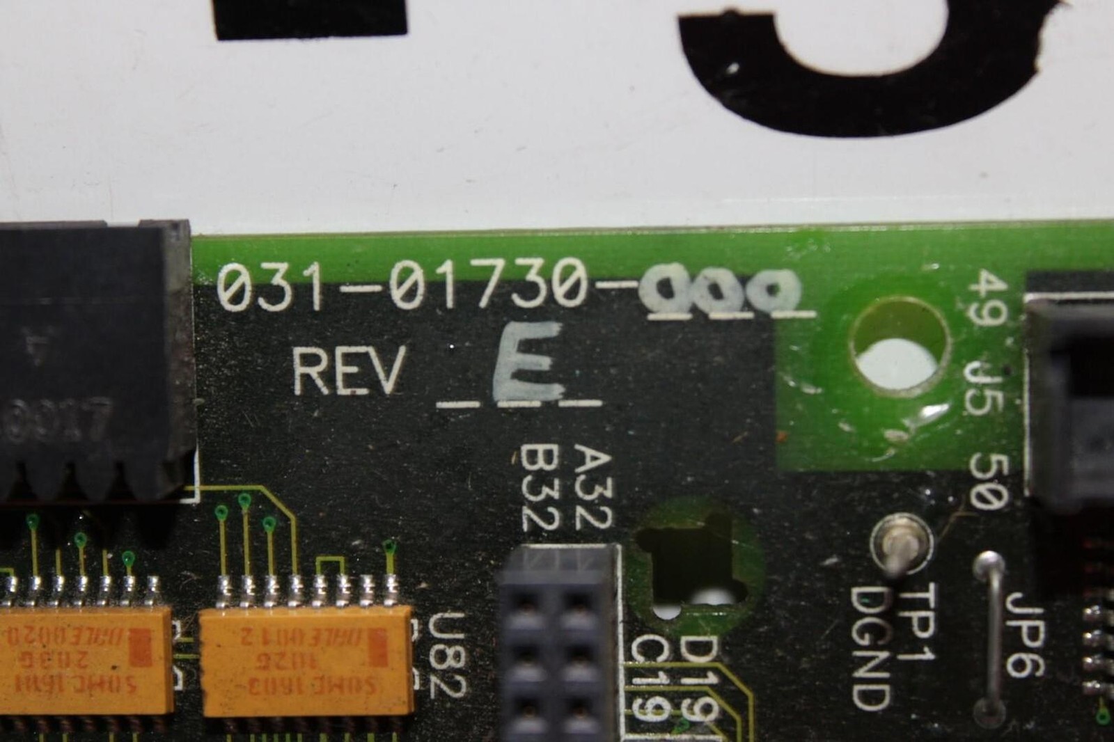 YORK HVAC CHILLER CONTROL CIRCUIT BOARD 031-01730-000 REV. E W/ 4MB MEMORY