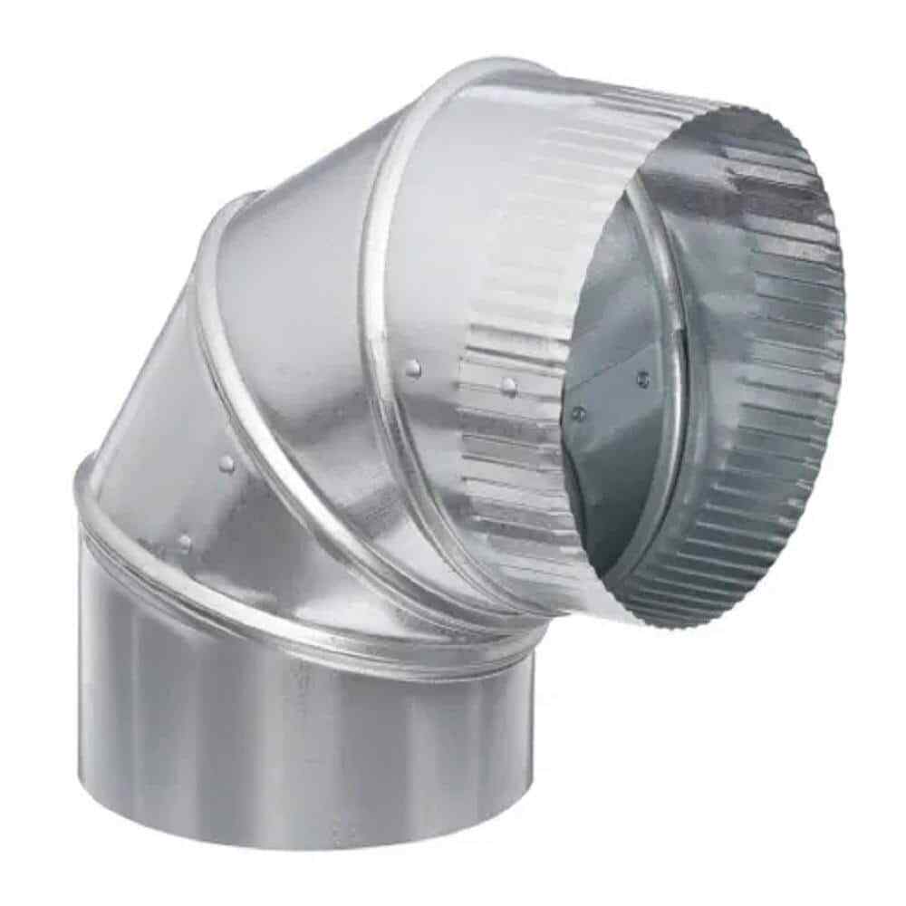 Master Flow 7 in. 90-Degree Round Adjustable Elbow