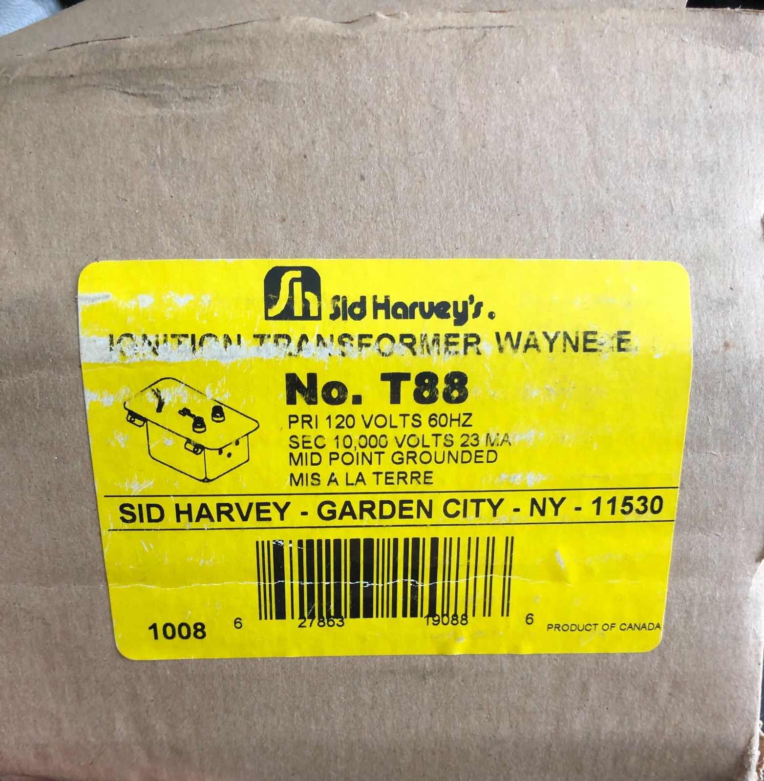 NEW SID HARVEYS Wayne-e Ignition Transformer T88