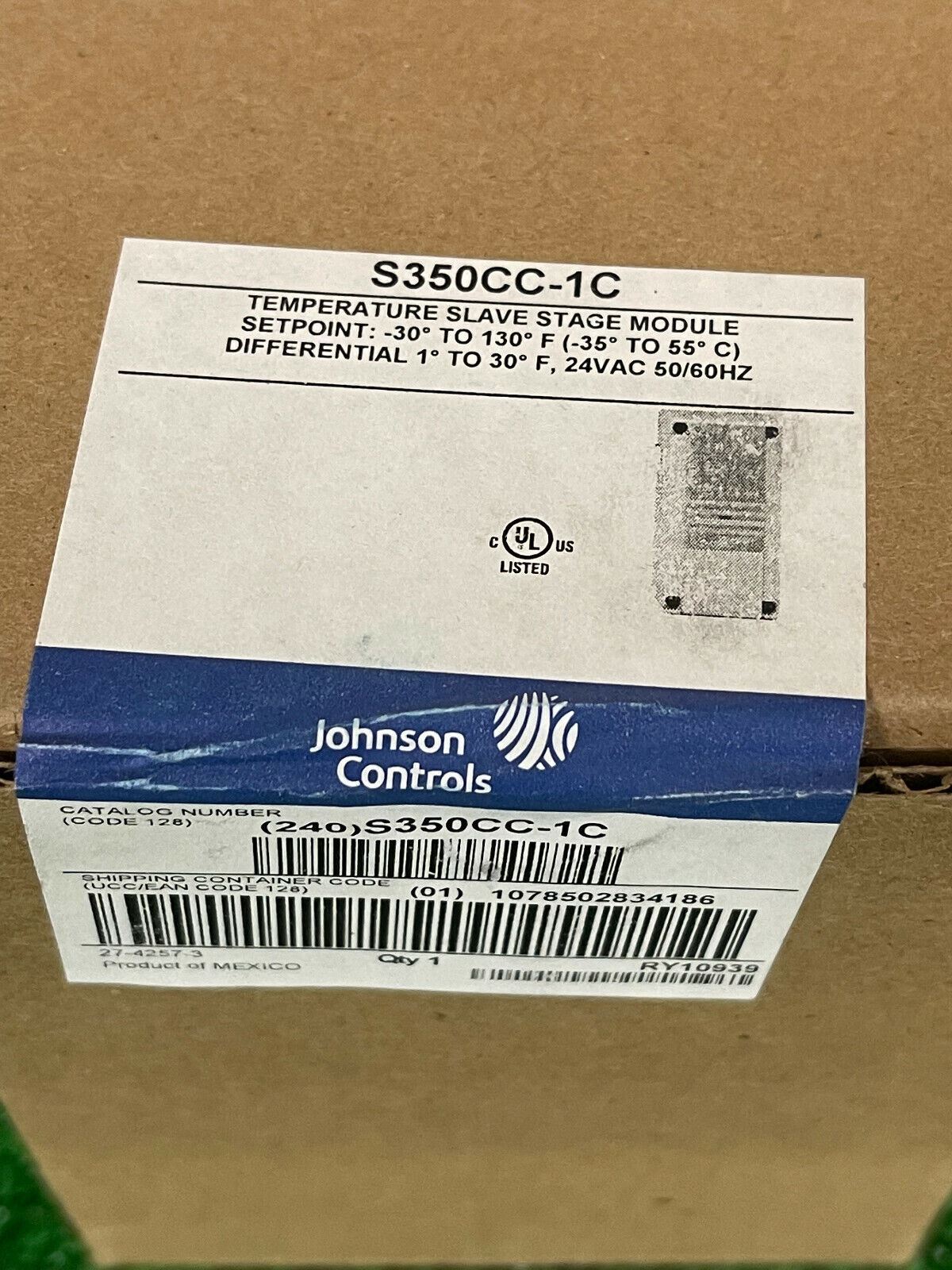Johnson Controls S350CC-1C Temperature Slave Stage Module
