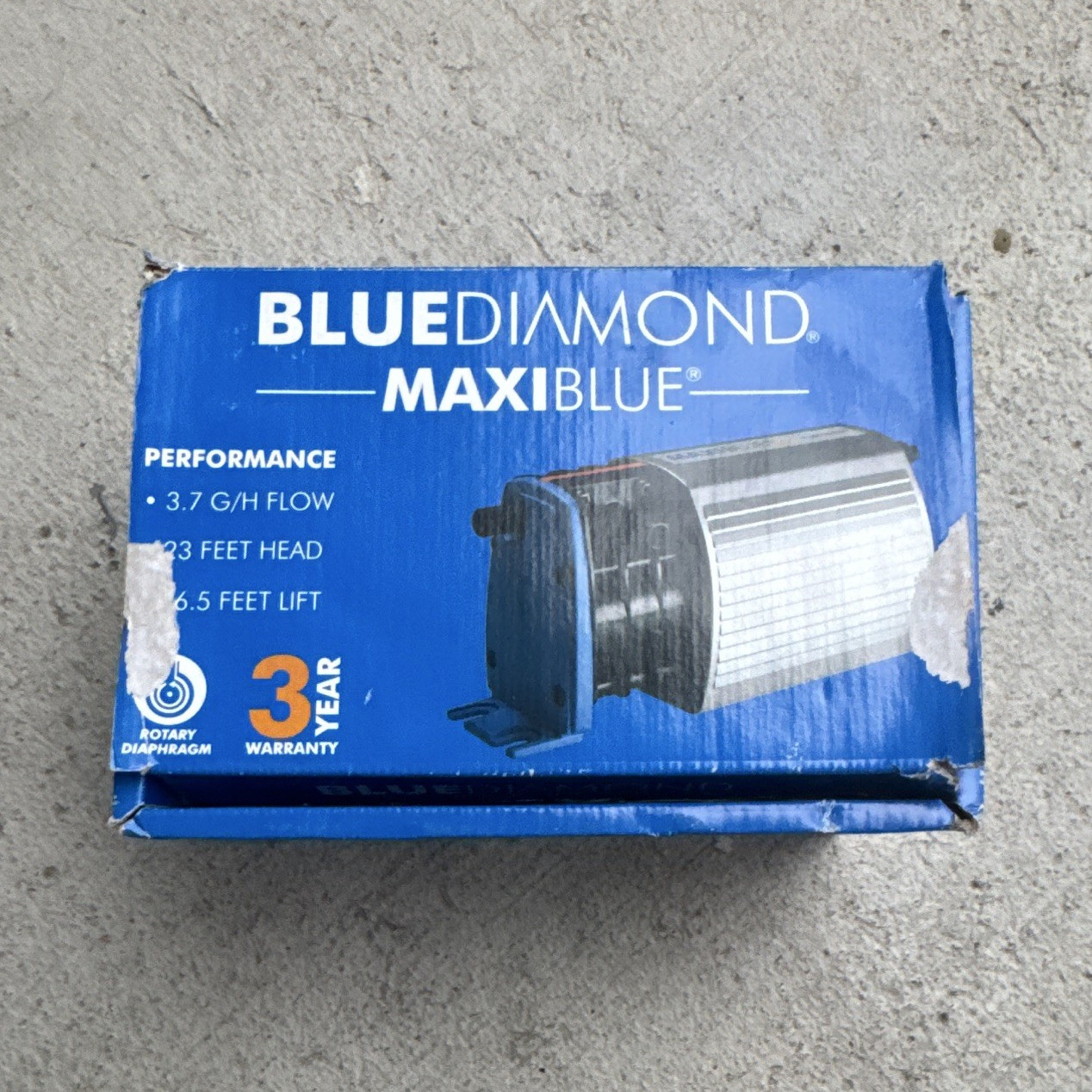 Blue Diamond MaxiBlue Condensate Pump 3.7 GPH 33 ft Head 230V Rotary