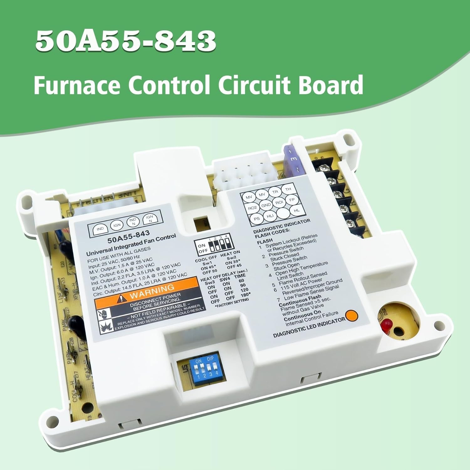 Efficient Replacement Furnace Control Module – Universal Fit for 50A50-55 Models