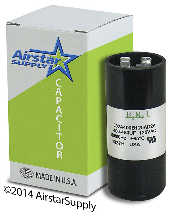 USA MADE 400-480 MFD uF 110-125V Electric Motor Start Capacitor HVAC 125 VAC