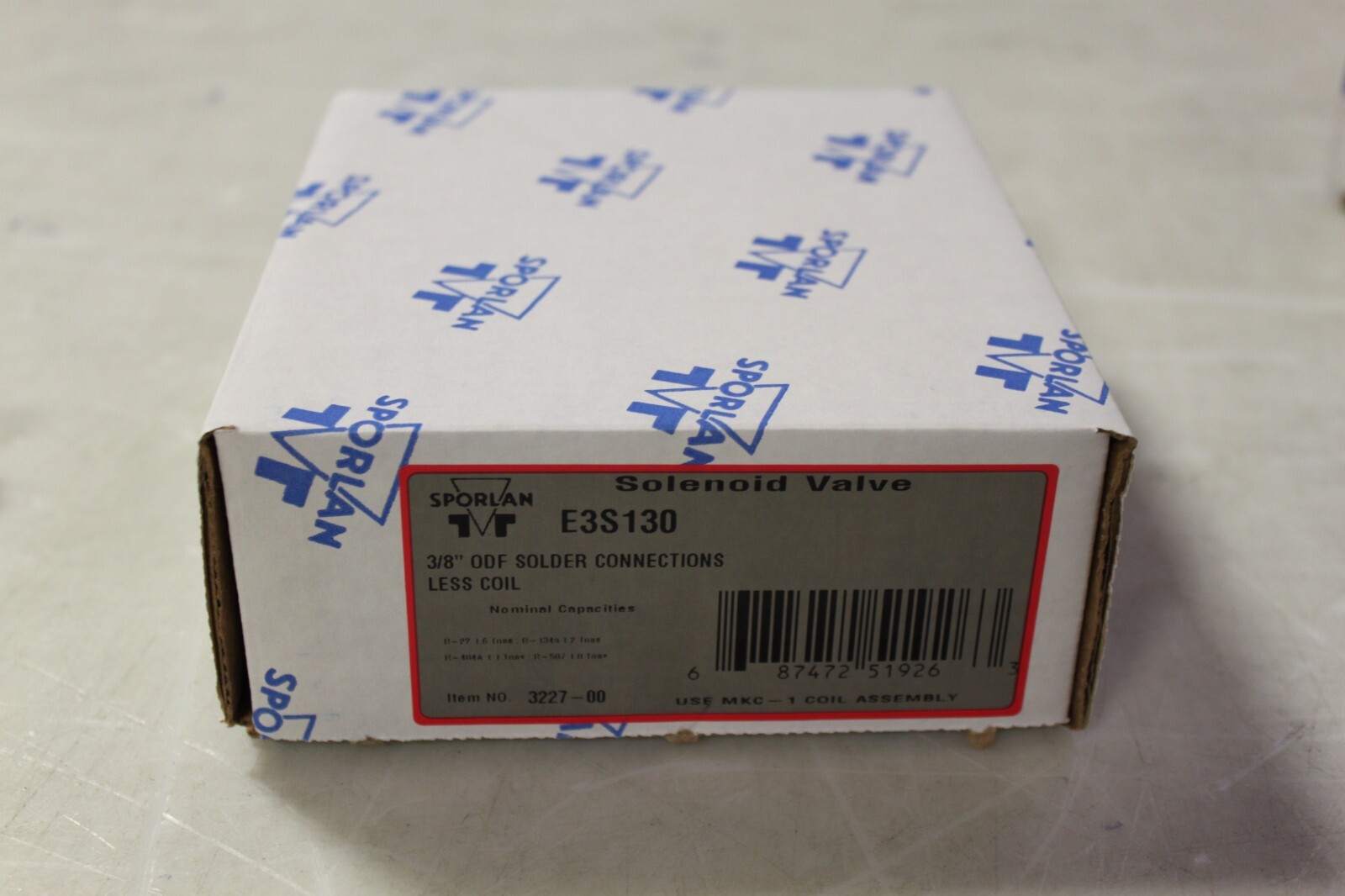 Sporlan E3S130 Refrigerant Solenoid Valve 3/8″