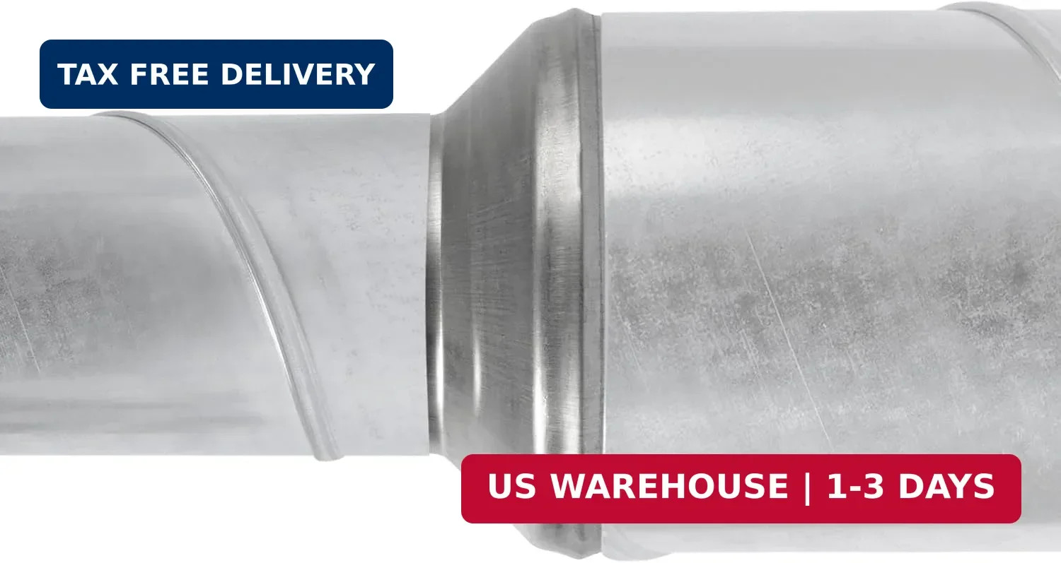 5″ to 3″ Inch Galvanized Steel Round Duct Reducer – Pipe Fitting Increaser Reduc