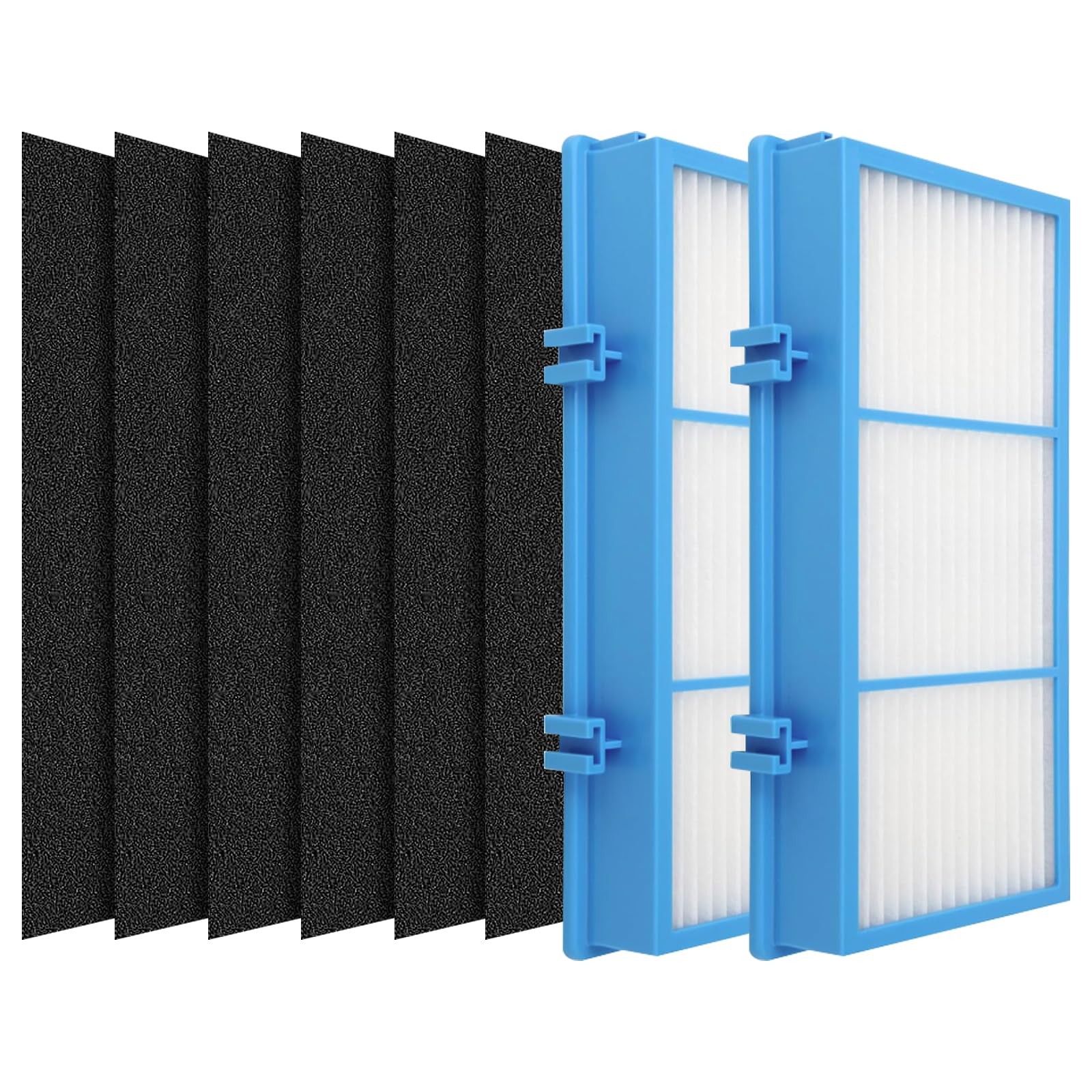 Ancolin 2 PACK Aer1 Blue aer1 filter (2 Filters + 6 Carbon Booster Filters)