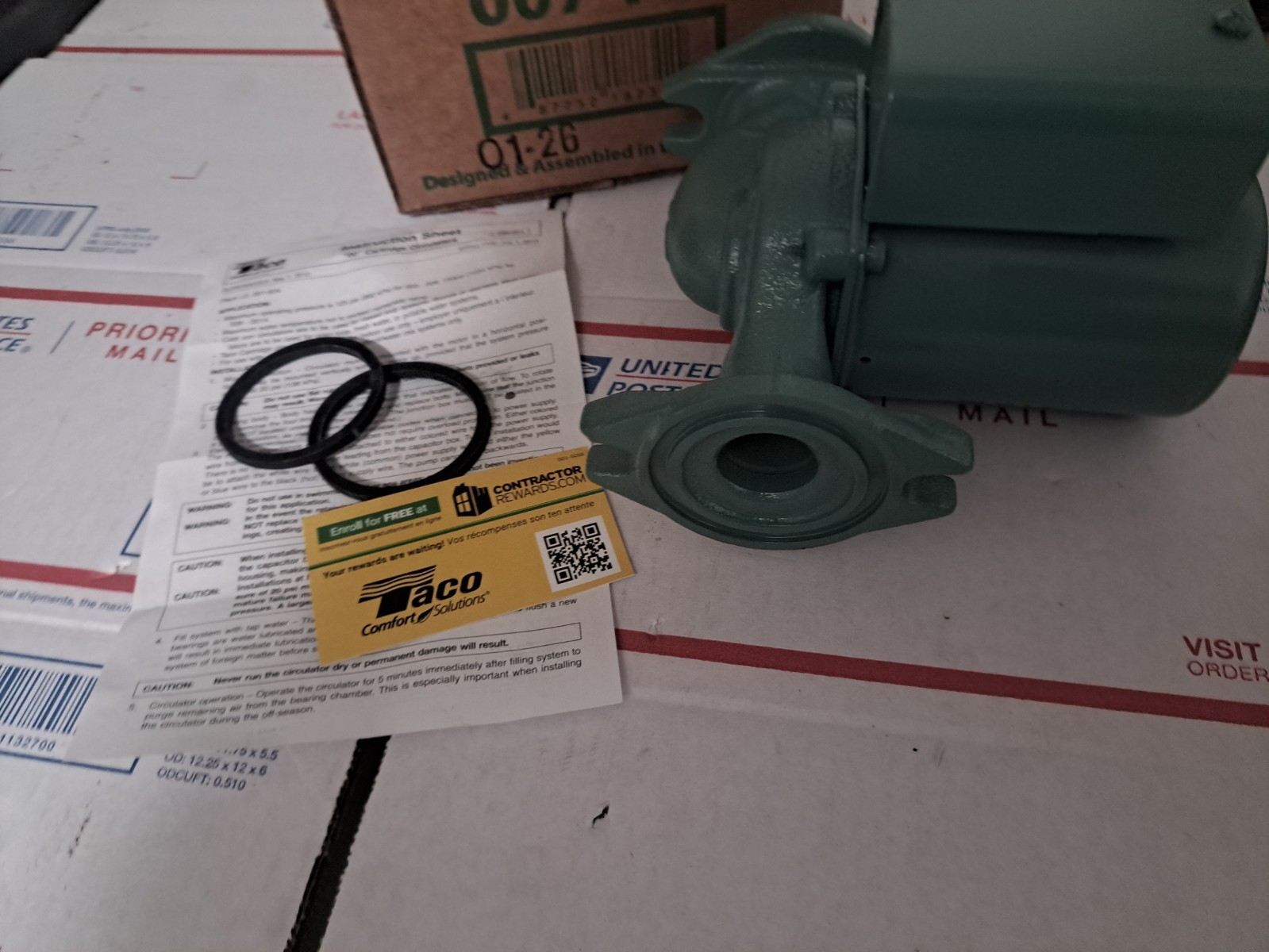 NEW TACO 007-F5 CARTRIDGE CIRCULATOR PUMP – 2026 Model F4 F3