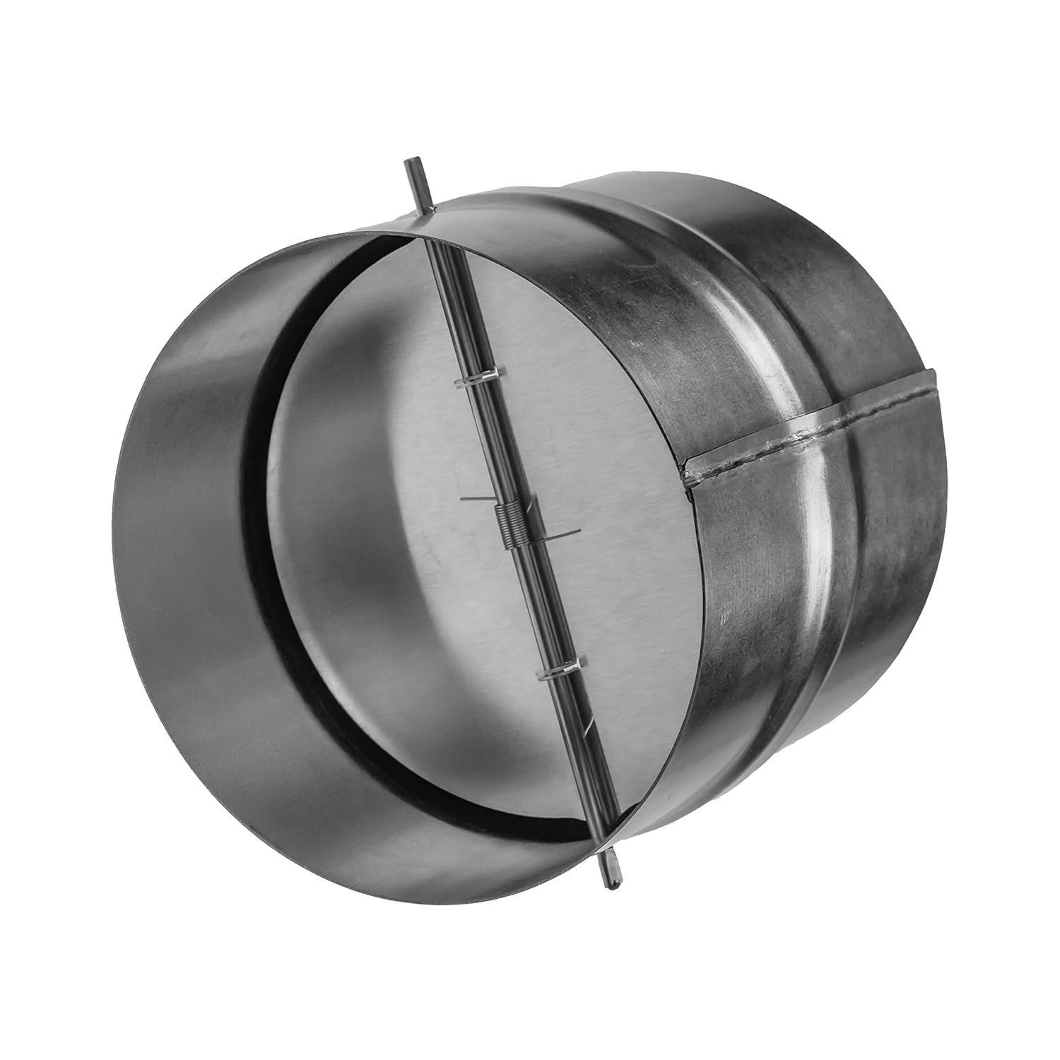 5 Inch Duct Backdraft Damper Galvanized Steel One-Way Air Flow HVAC Damper