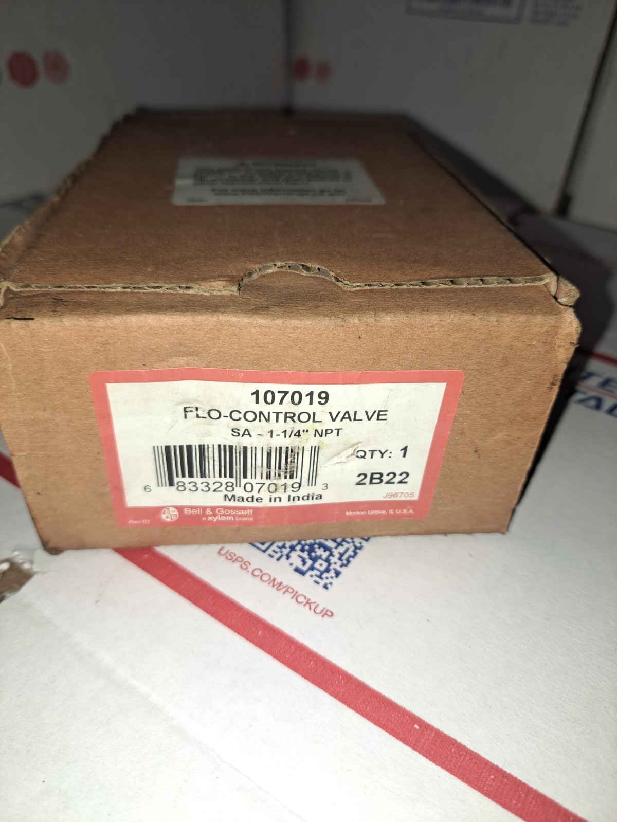 Bell & Gossett 107019 1-1/4″ Straight Angle Flow Control Check Valve NPT