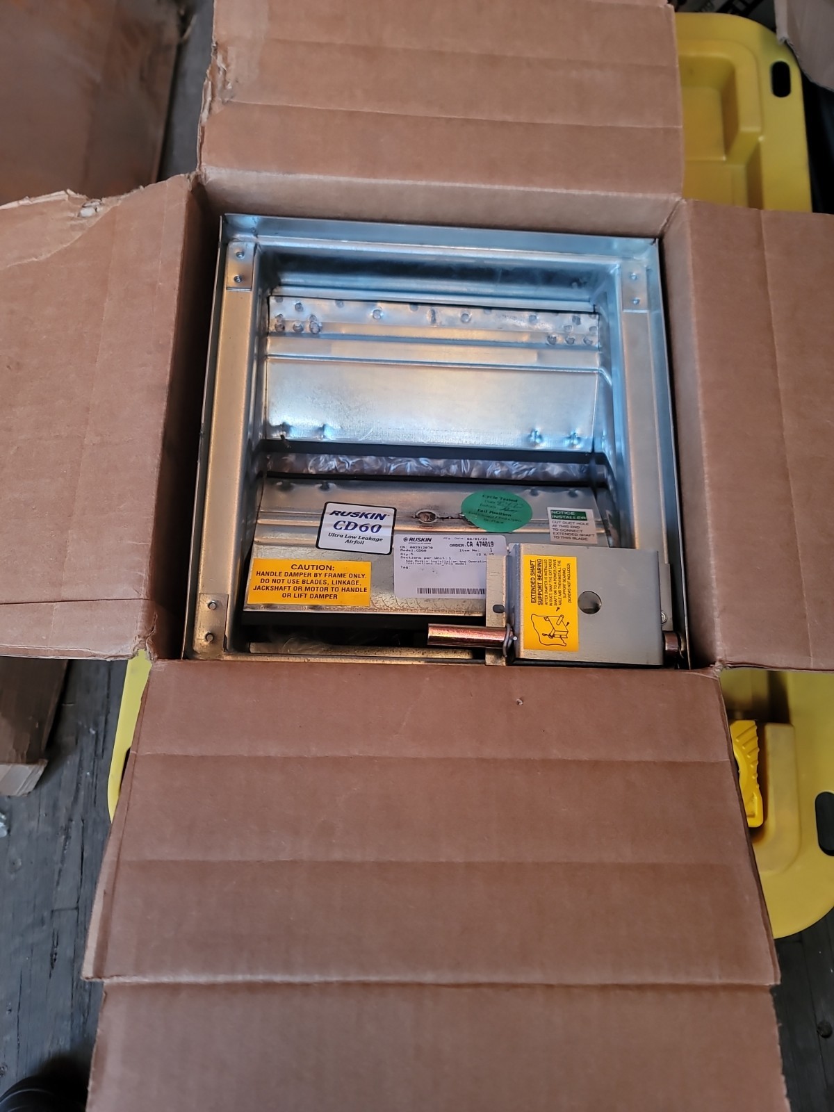 Ruskin CD60 12″x12″ Control Damper Vent