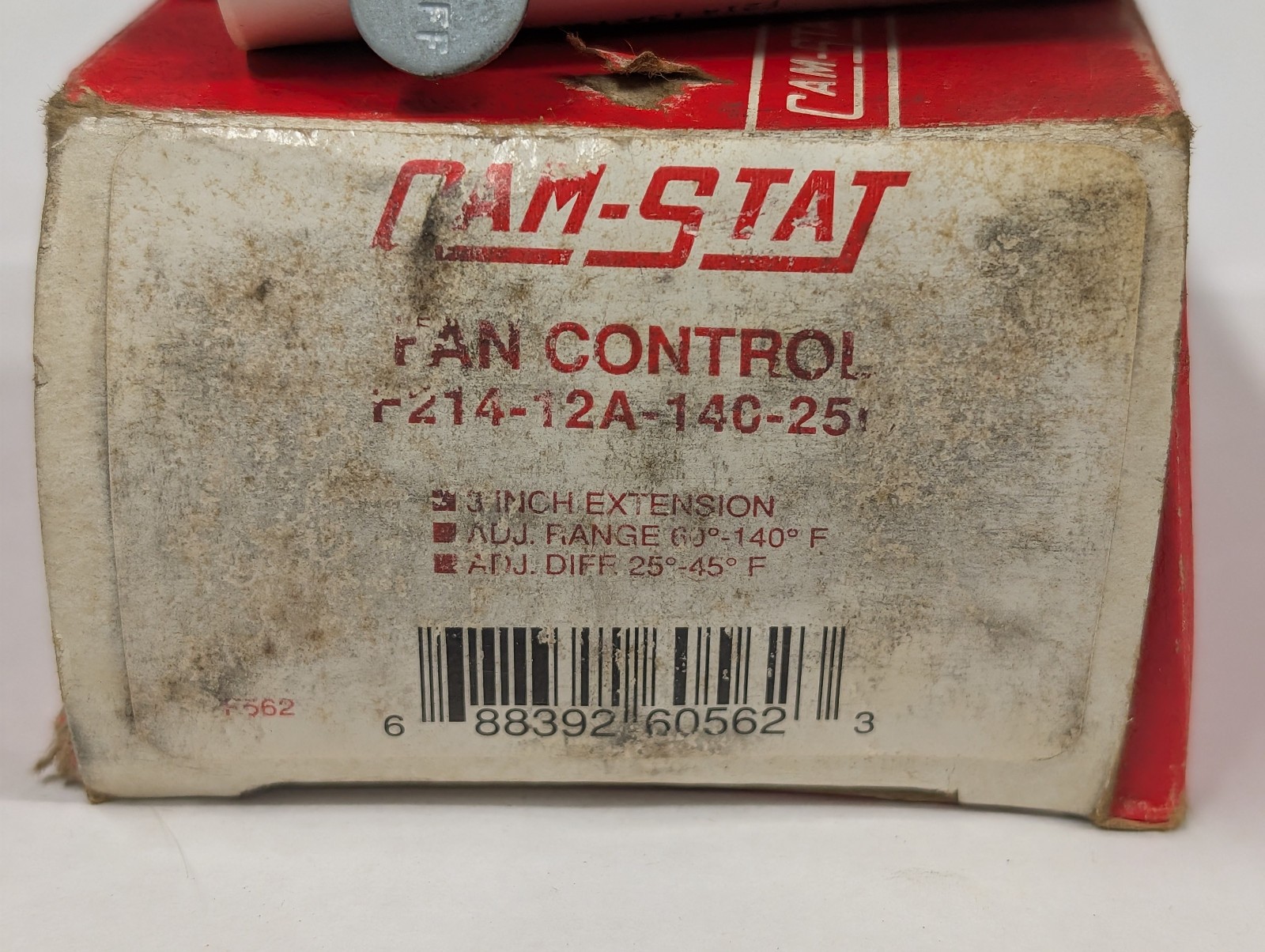 Cam-Stat F214-12A-140-25C 3″ Extension 60-140F Fan Control NOS