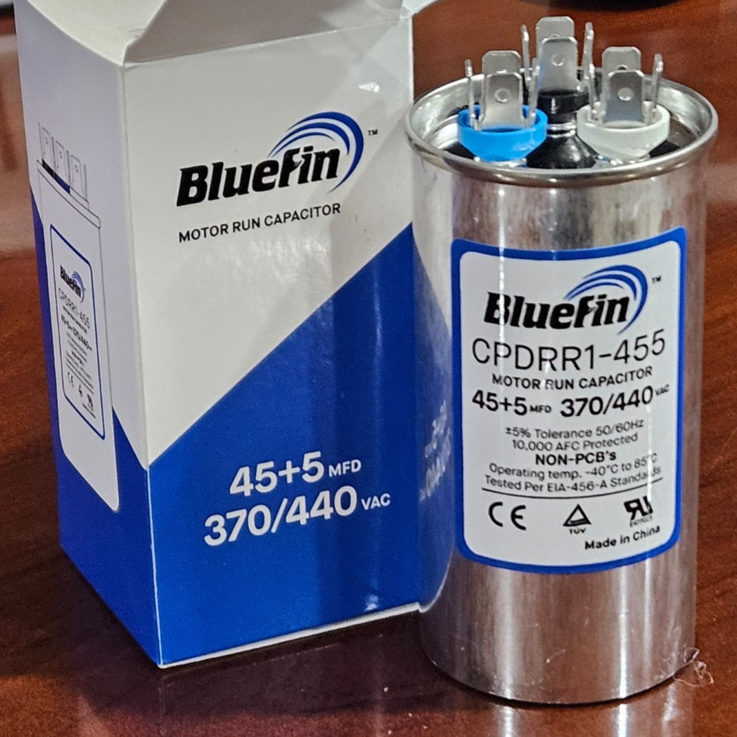 45+5 45/5 uF MFD 370/440V 440 VAC HVAC Universal Dual Run Capacitor HVAC AC NEW