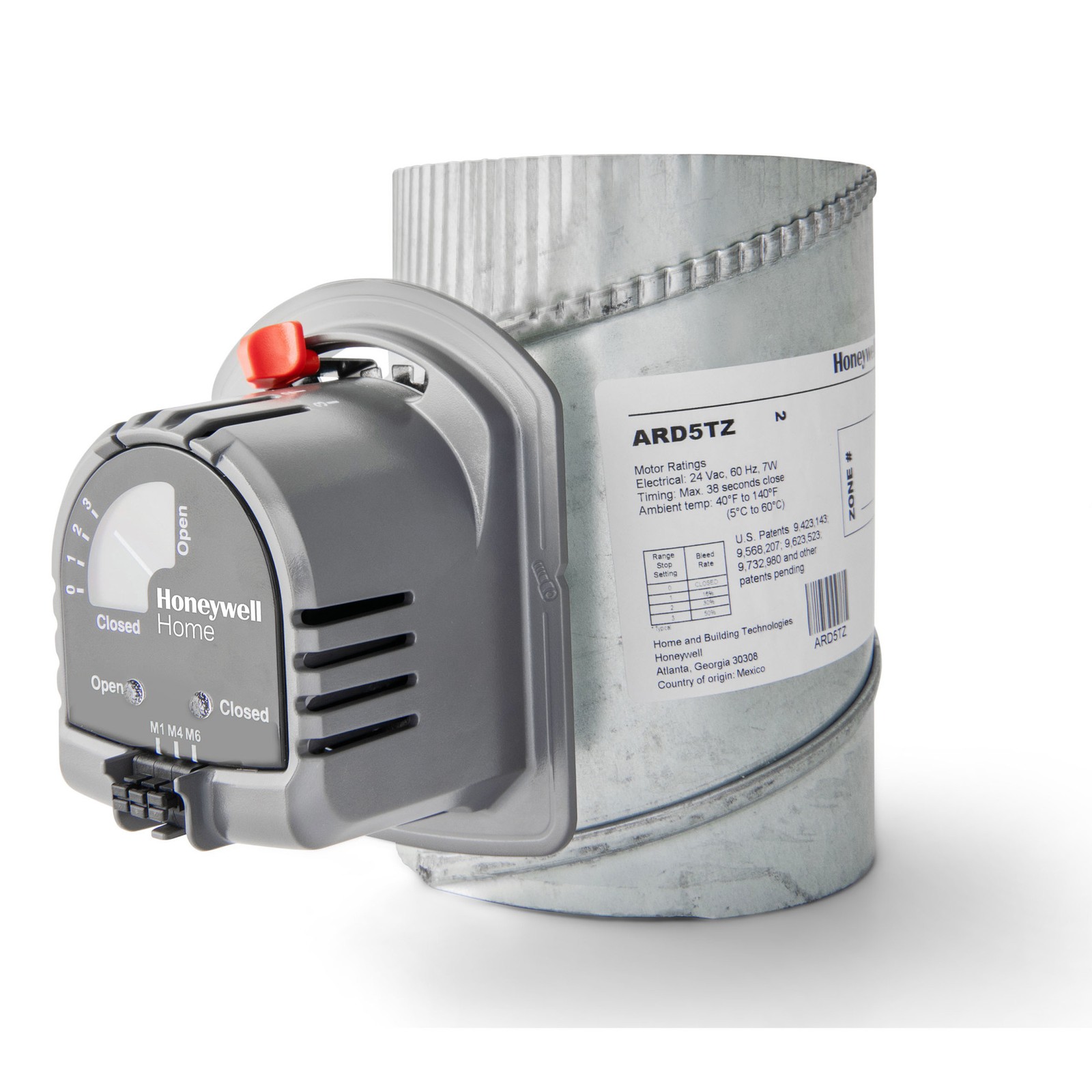 Honeywell Home ARD10TZ Steel 10″ Round Automatic Damper