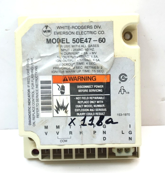 White Rodgers 50E47-60 Ignition Control Circuit Board Module used #X118A