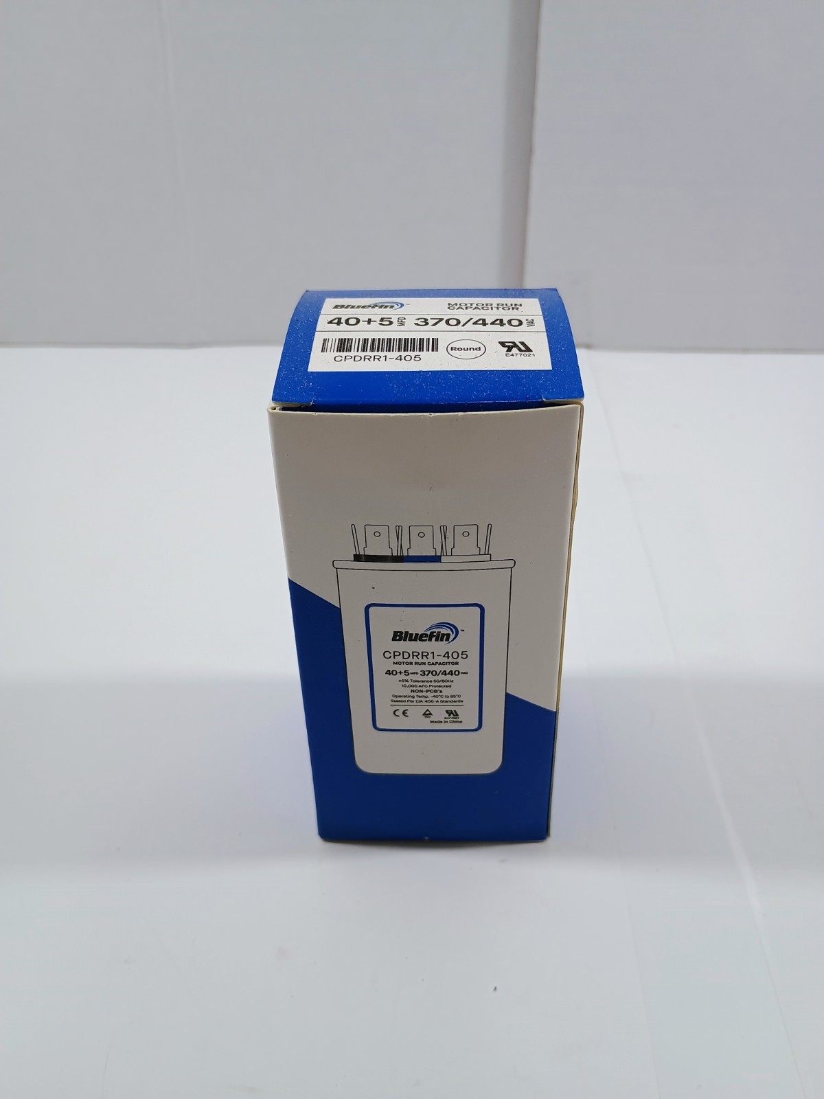 HVAC Capacitor Fits Small Mounting Bracket Rheem/Carrier 40/5uf 370-440V NEW