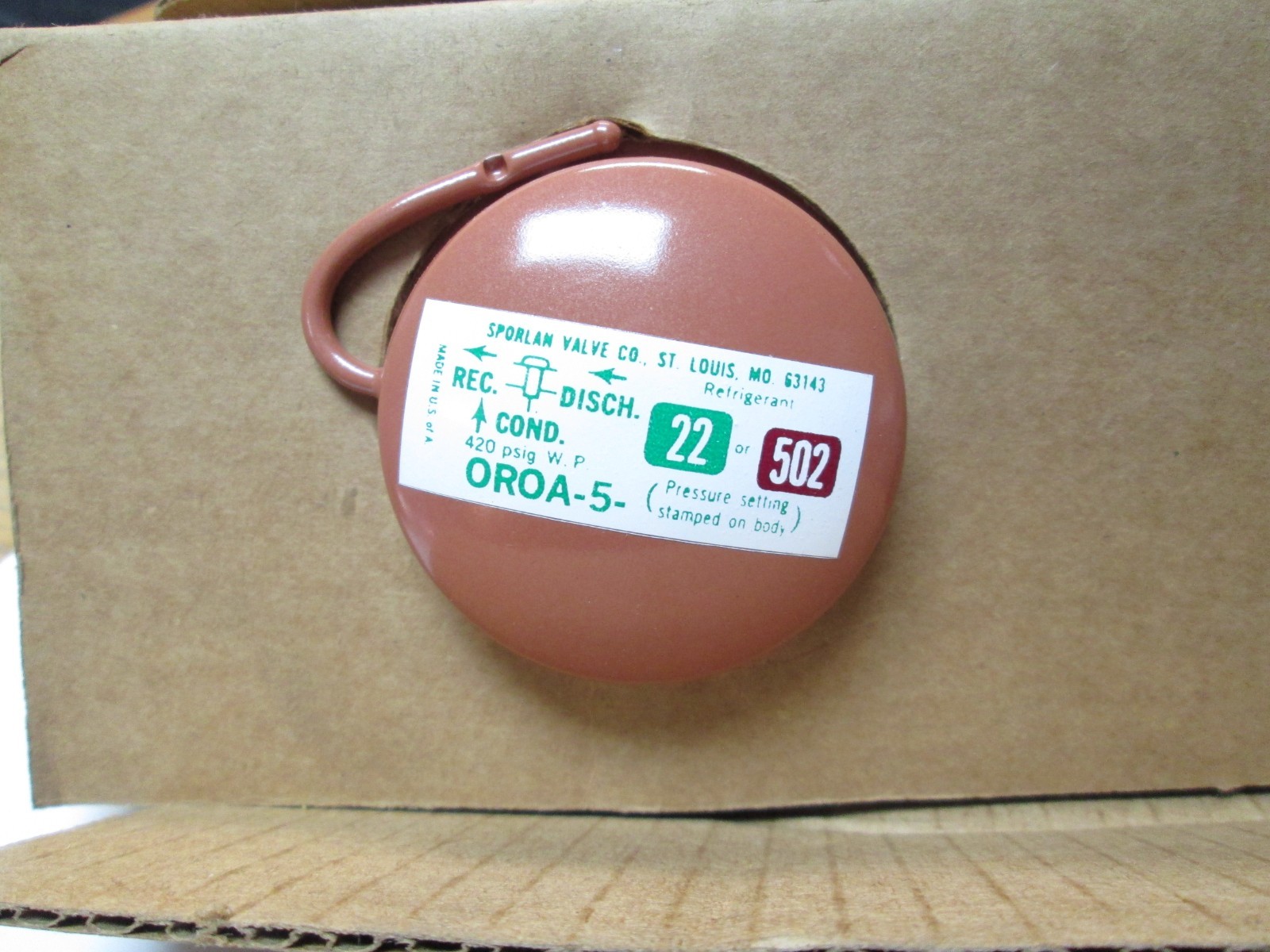 NOS Sporlan OROA-5-180 Thermostatic Expansion Valve 5/8 ODF