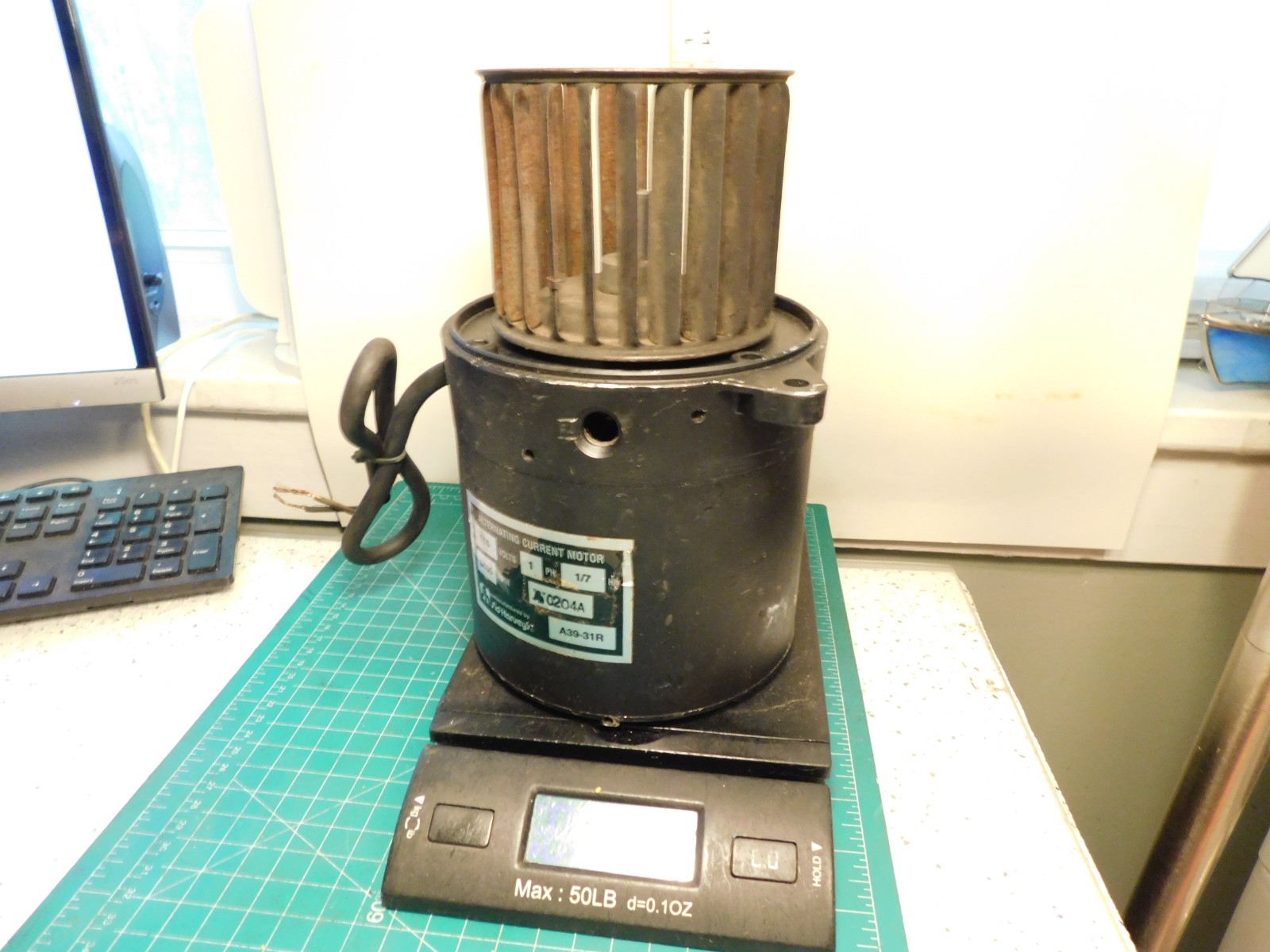Sid Harvey’s 1/7hp 115v 3450rpm #A0204A/A39-31R AC 1-Phase Motor w/Fan Tested