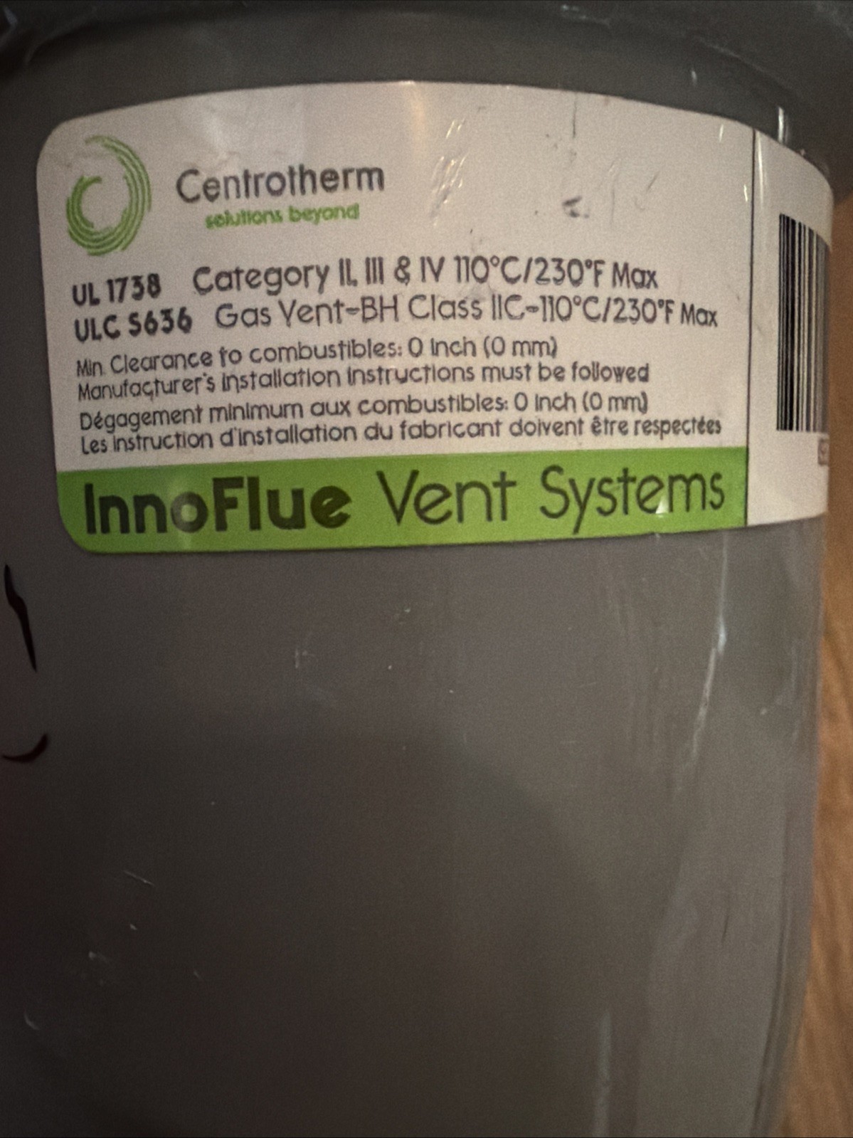 Centrotherm 3” Innoflue SW 45 Elbow