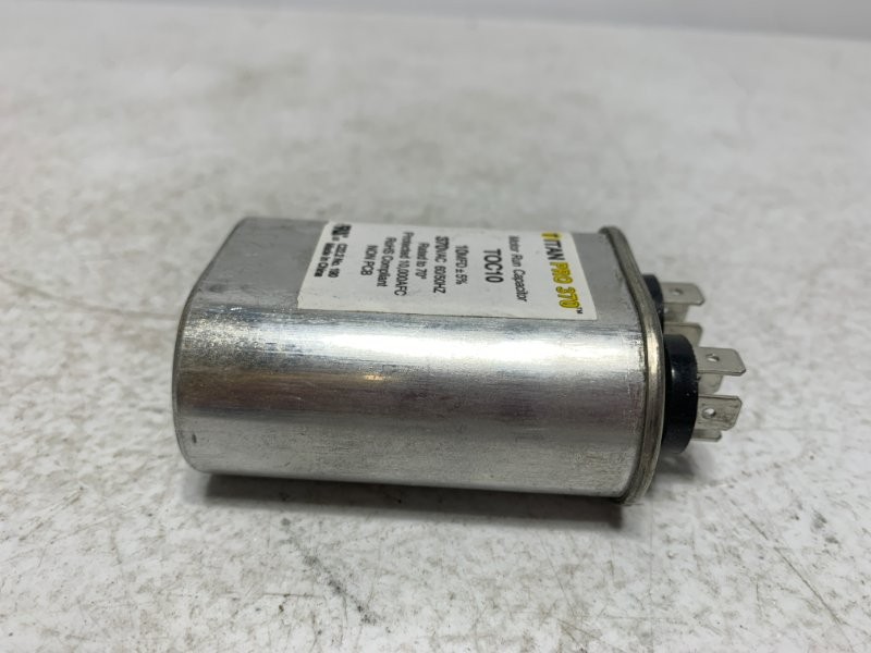 Titan Pro TOC10 Motor Run Capacitor 10MFD 370VAC Oval