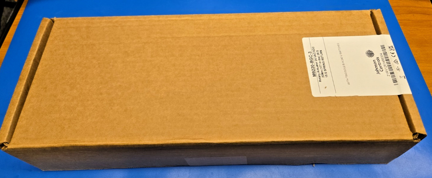 Johnson Controls M9220-BGC-3 Rotary Actuator 177in-lb Spring 24VAC/DC NEW SEALED