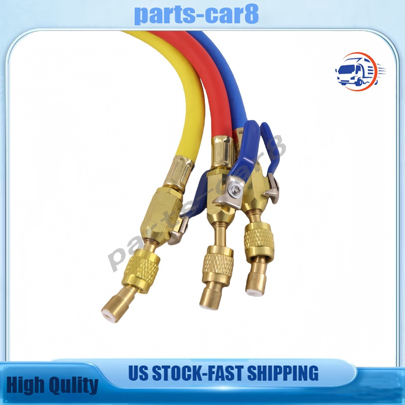 NEW 3Pack 29986 For R-410A Refrige Plus II 1/4″ Hose with Compact Ball Valve 72″