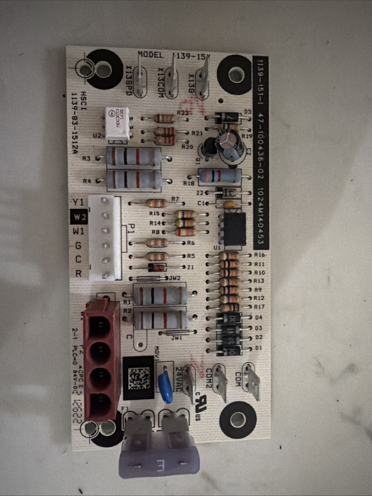Rheem OEM Furnace Control Board 1139-83-151-1 47-100436-02 Tested