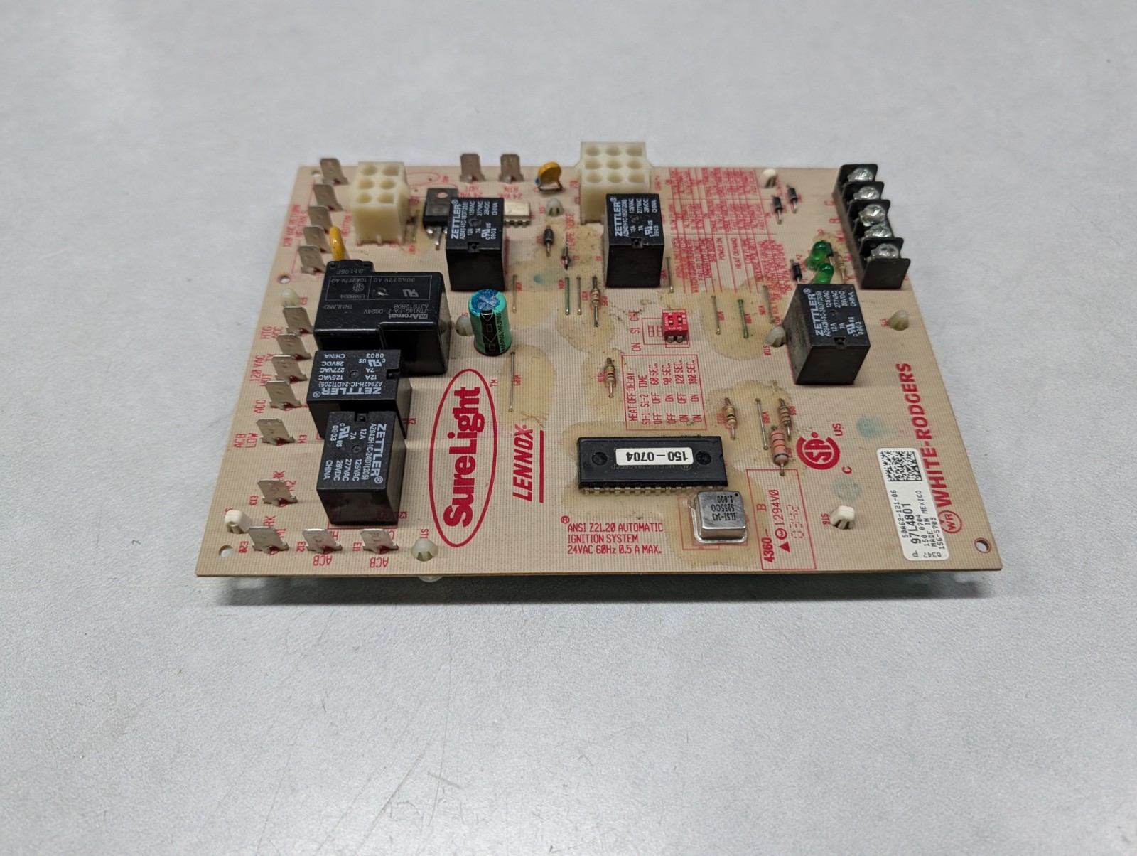 Lennox SureLight 97L4801 / 50A62-121 Furnace Control Circuit Board