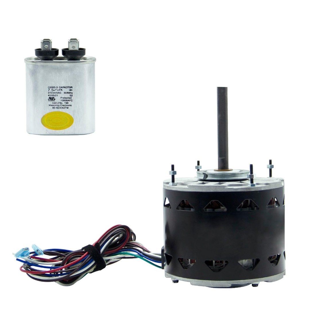 DL1036 Blower Fan Motor,1/3 HP, 1075 RPM, 3 Speed, 115V, Compatible w/A.O. Smith