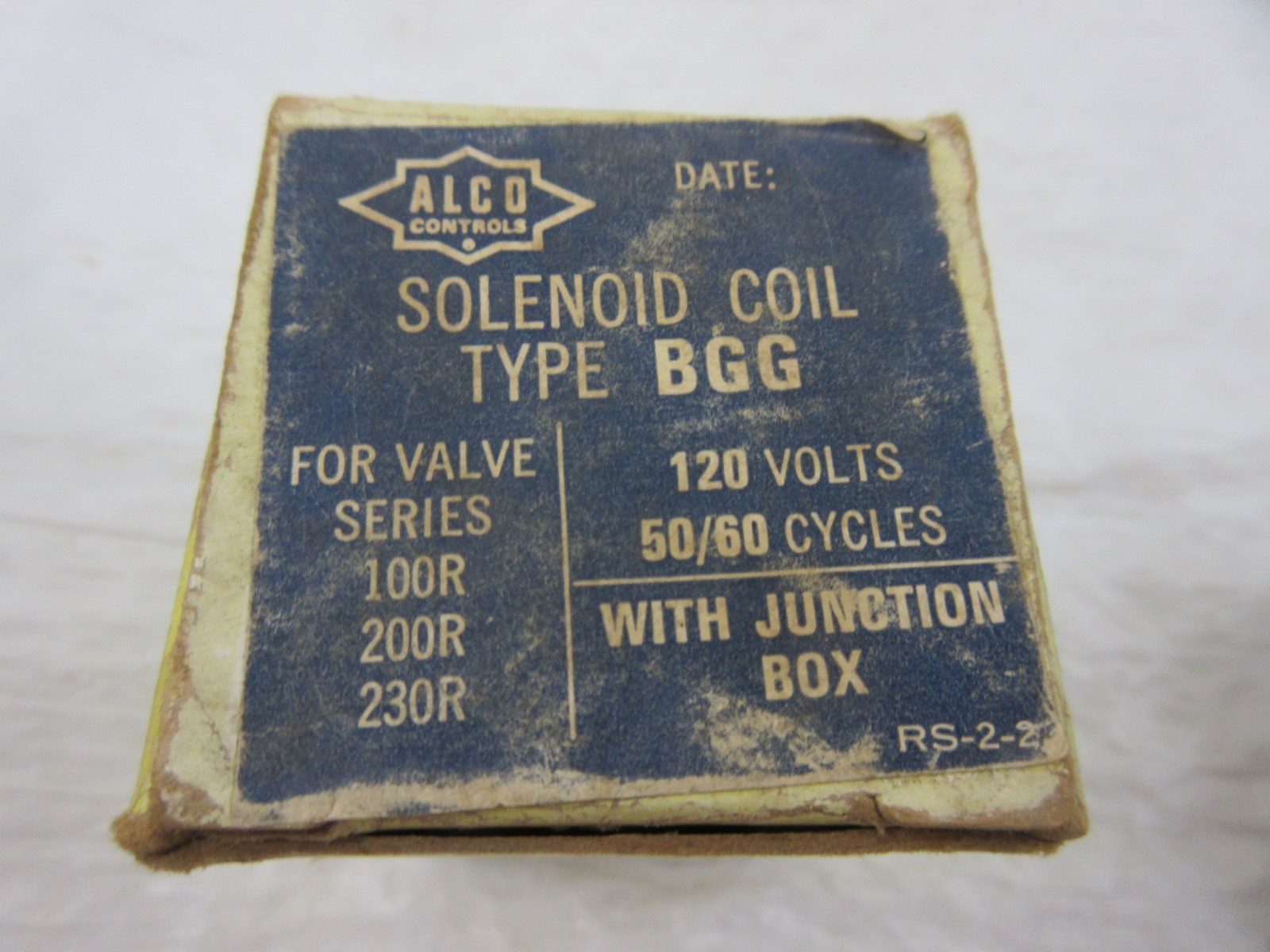 ALCO CONTROLS BGG SOLENOID VALVE COIL 120 V FOR VALVE SERIES 100R, 200R, 230R