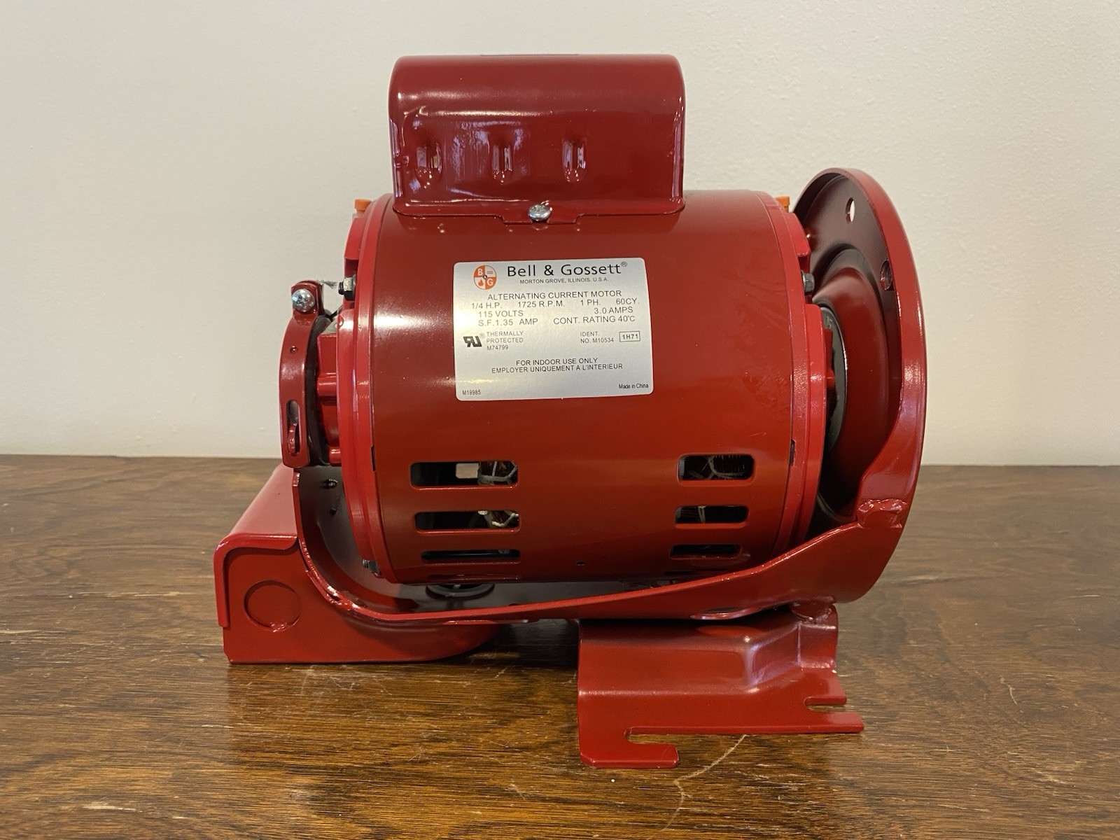 Bell & Gossett 169040 Power Pack 1/4HP Circulator Motor IDENT M10534 1H71