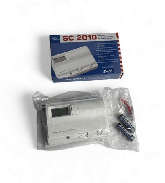 Simple Comfort SC2010 ICM Controls Heat/Cool Non-Programmable Thermostat New