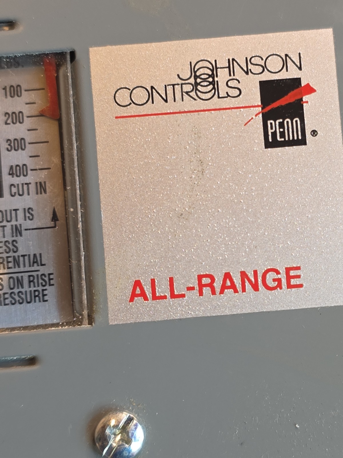 Johnson CONTROLS P70AA118 Fan Cycling Pressure Control P70AA-118C NO BRACKET