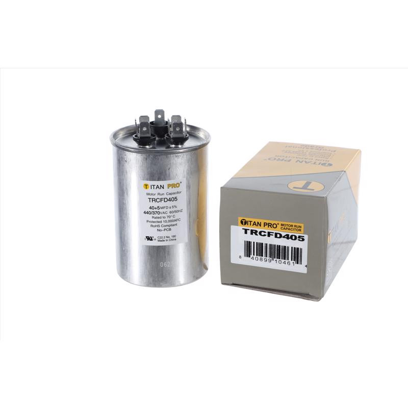 Packard TRCFD405 Titan Pro Run Capacitor 40+5 MFD 440/370-Volt Round
