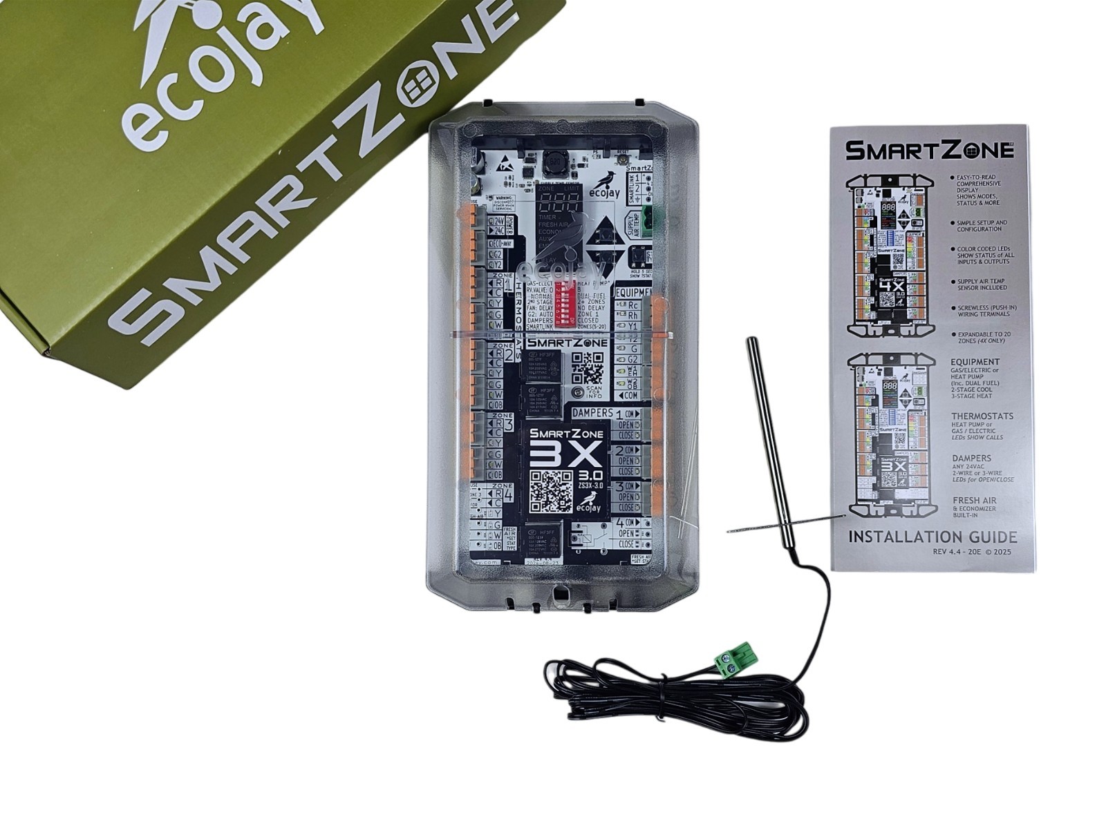 HVAC Zone Control Panel SmartZone-2X 2 Zone damper control universal replacement