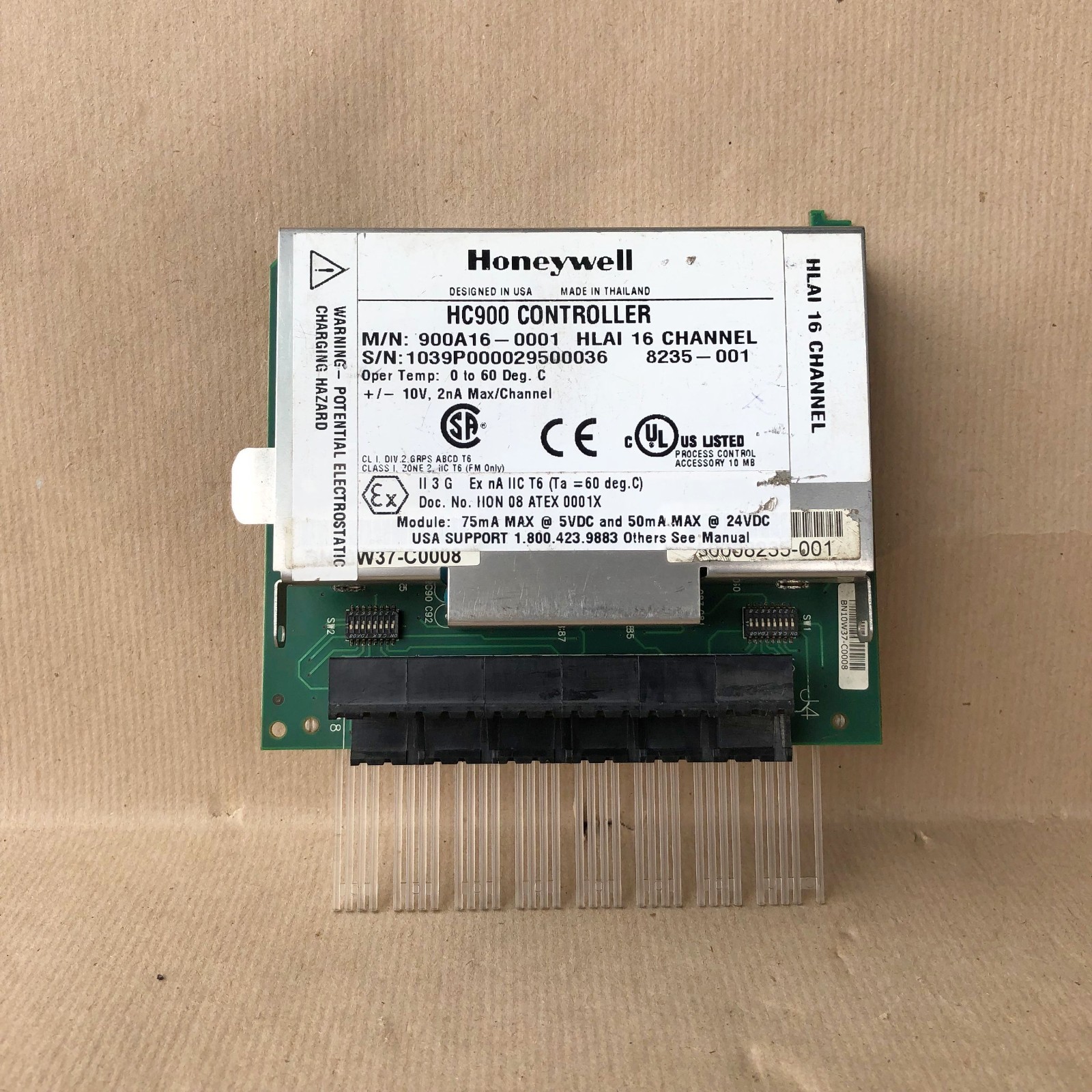 HONEYWELL HC900 CONTROLLER HLAI 16 CHANNEL 900A16-0001