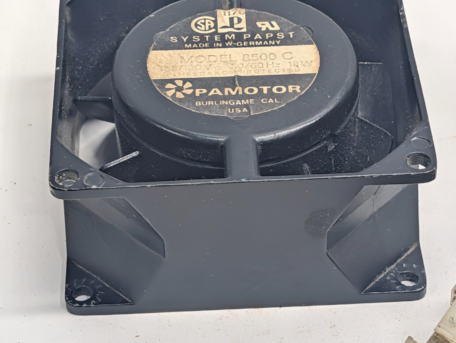 Pamotor System Papst Model 8500C Cooling Fan 105/120V 18W W Germany Untested