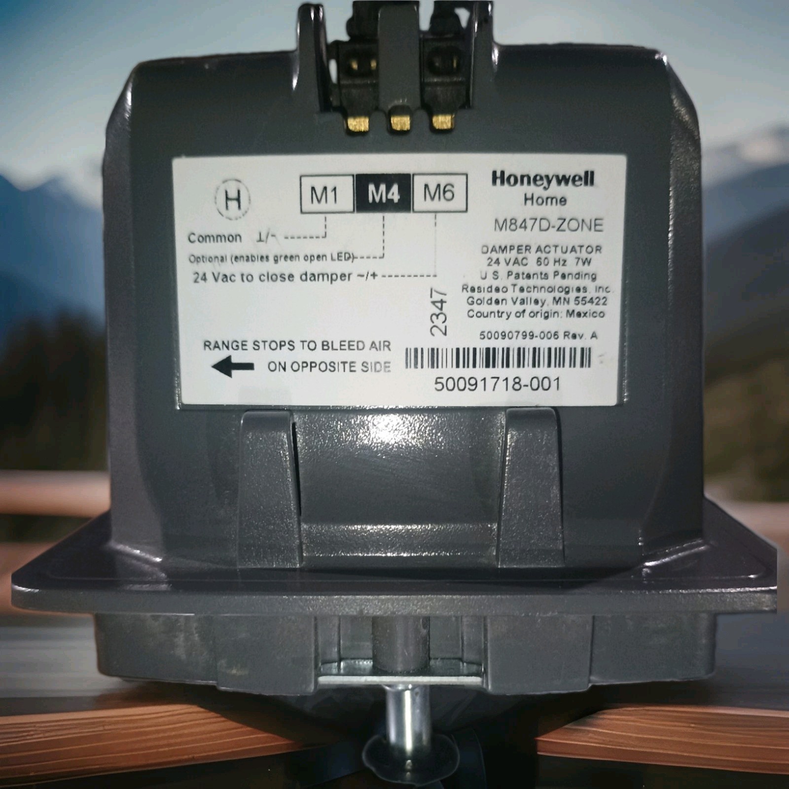 HONEYWELL ARD8TZ 8″ TRUE ZONE ROUND AUTOMATIC ADJUSTABLE DAMPER NO