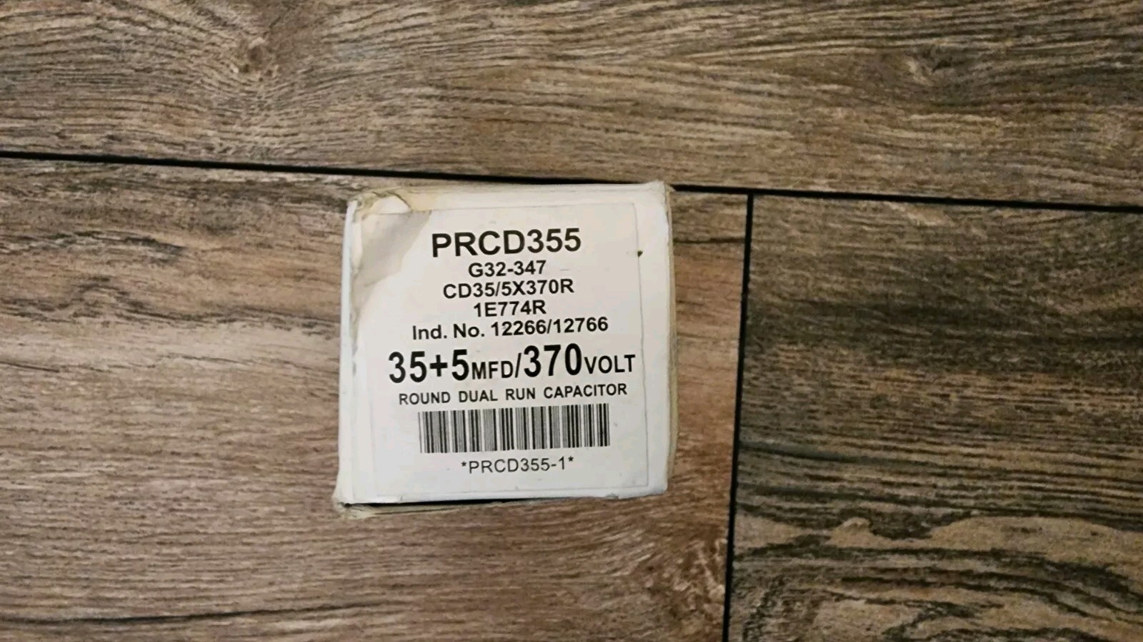 Packard PRCD355 Motor Round Dual Run Capacitor 35 + 5 uf MFD 370 Volt
