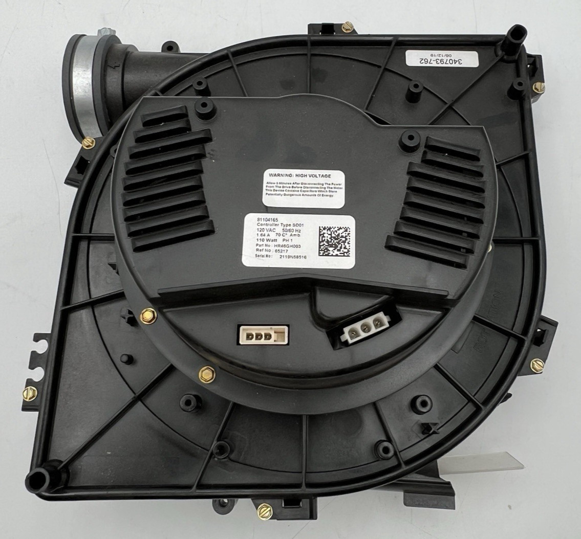 HR 46GH003 340793-762 FURNACE INDUCER MOTOR 81104165 CONTROLLER TYPE SD01