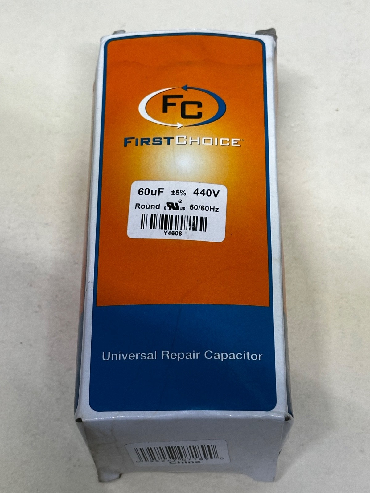 First Choice Capacitor Lennox Part Number Y4608 Run Capacitor 60 uF 440V Round